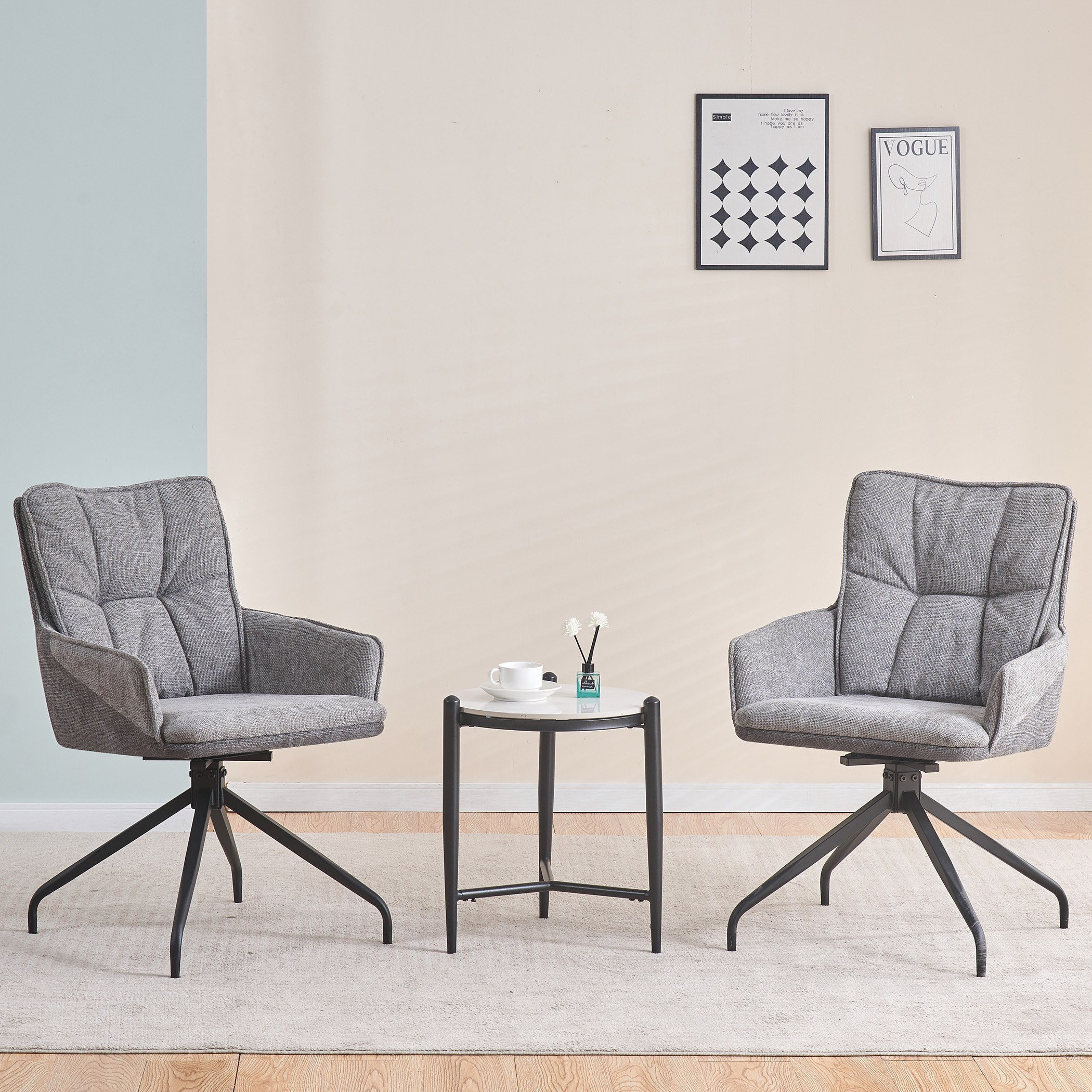 طقم طاولة شاي بمقعدين من كاسيا-hbxfurniture-diningtablesandsets-diningsets-twoseater-image-1