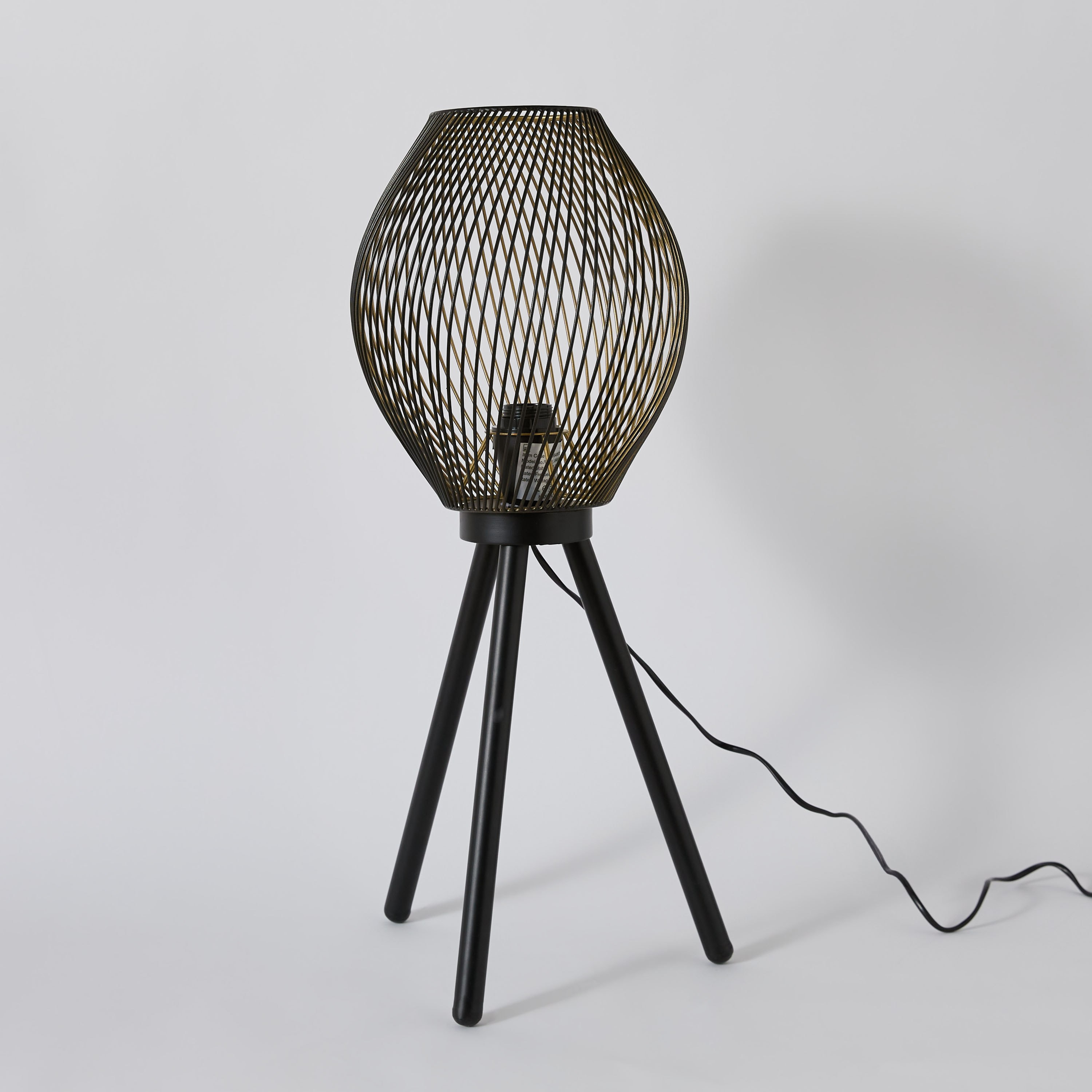 Aron Metal Tripod Table Lamp with Metal Shade - 33x66 cm-hbxbedroom-lighting-tablelamps-image-6