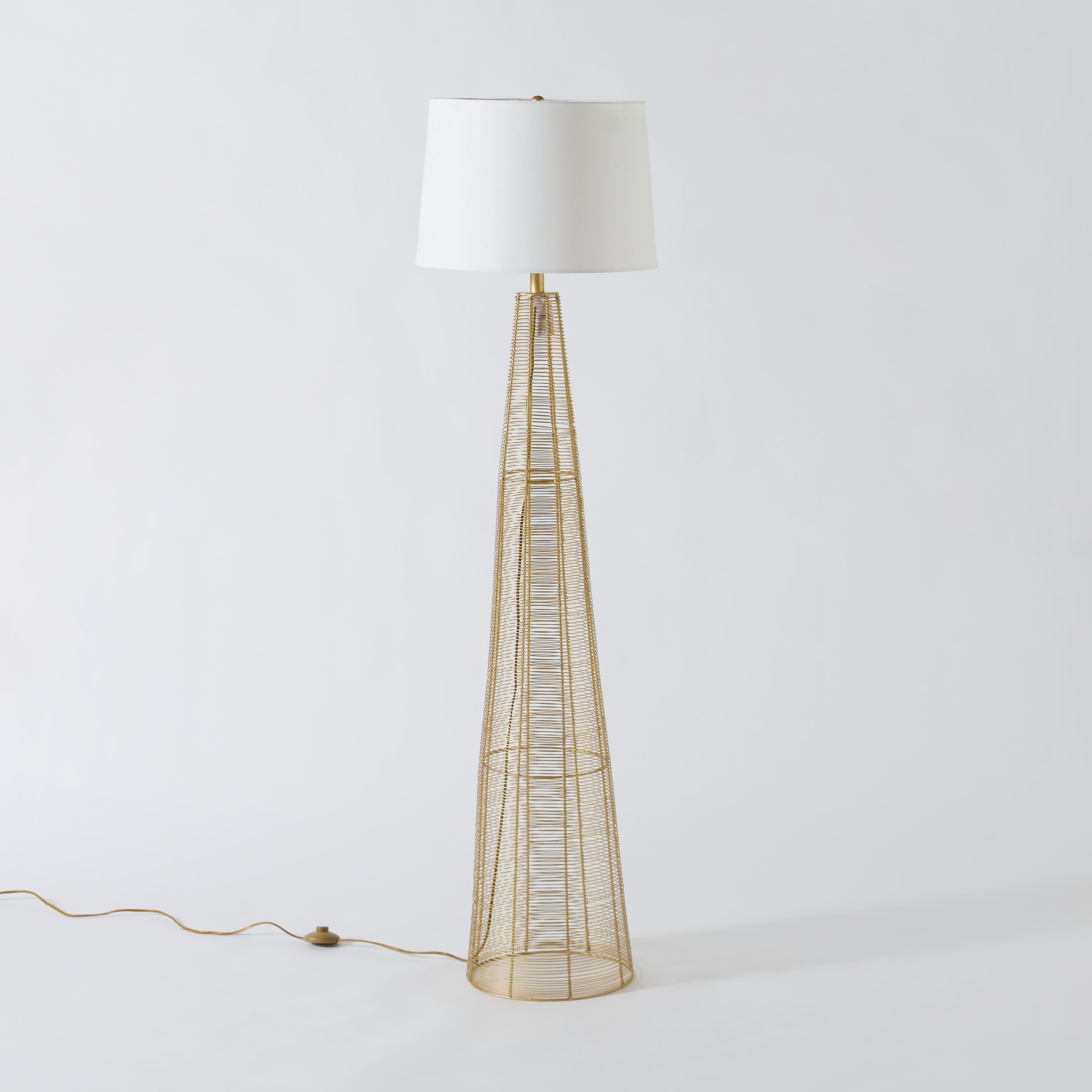 مصباح أرضية سلكي معدني بغطاء قماش من آرون - 43x152 سم-hbxhomeware-hbxlivingroom-image-6