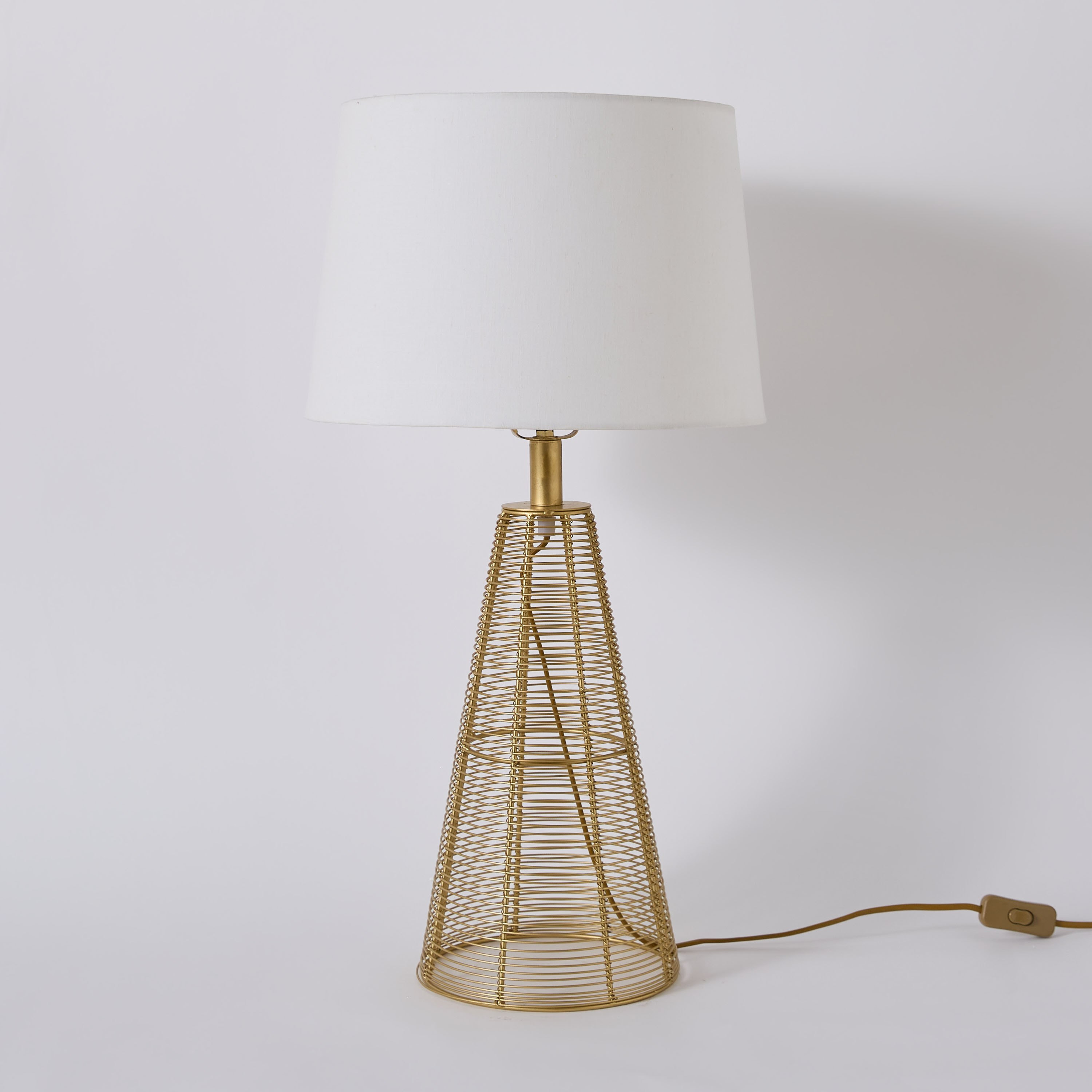 Aron Metal Wire Table Lamp with Fabric Shade - 36x63 cm-PROMO_HB_AE_B1G1_250925-image-6