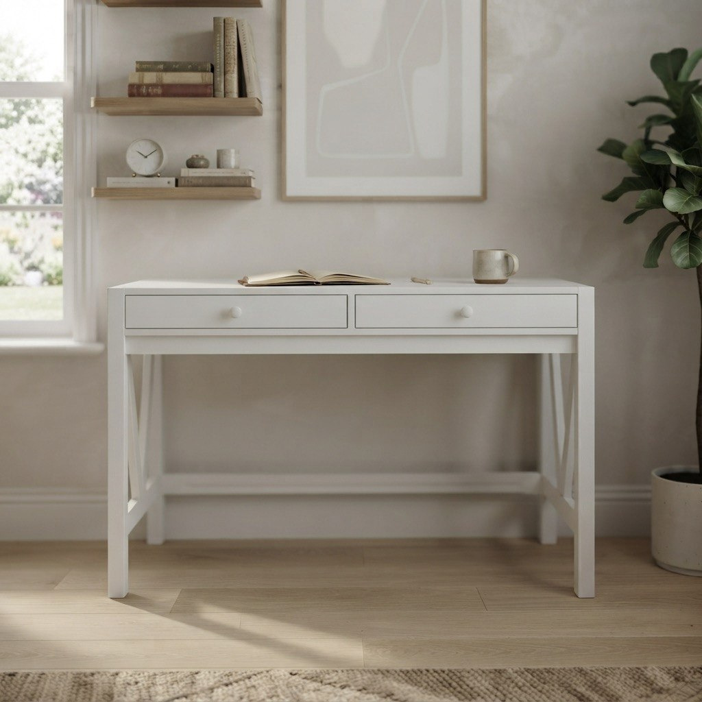 Movo Preston Study Desk with 2 Drawers-hbxfurniture-desks-image-2