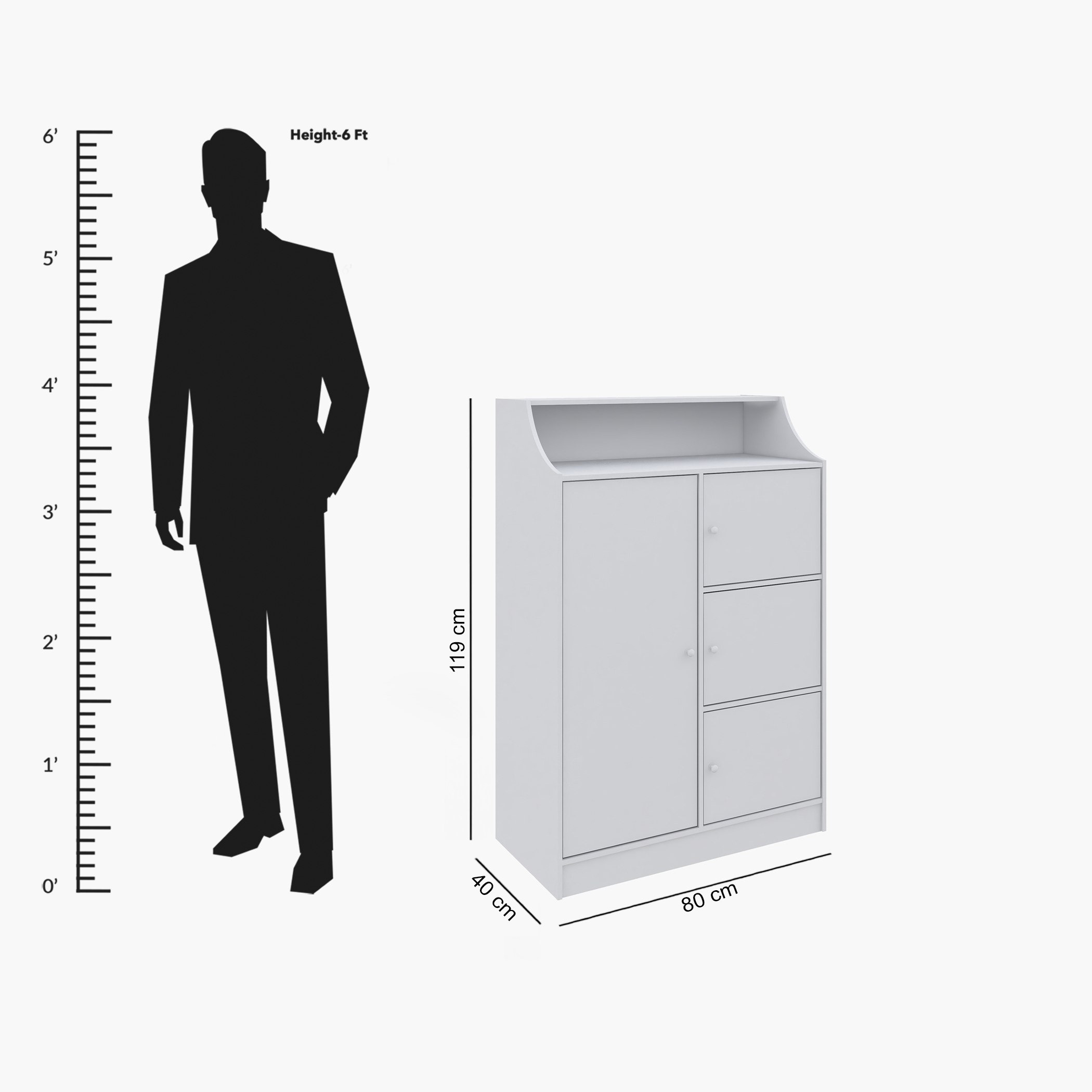Vanilla Cody 4-Door Kids Cabinet-hbxfurniture-office-bookcases-image-7