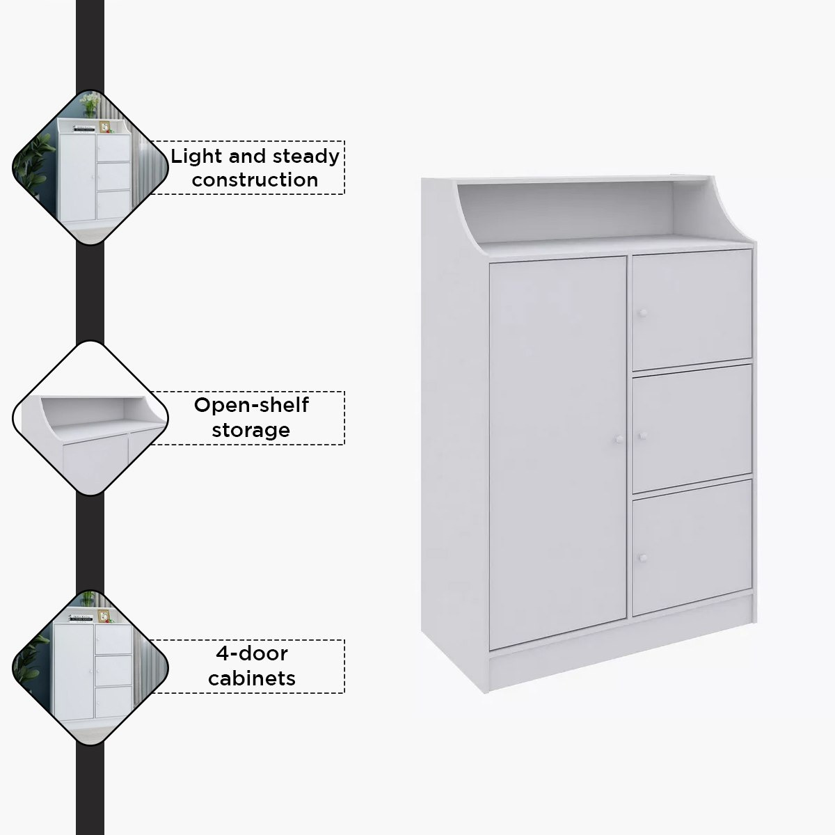 Vanilla Cody 4-Door Kids Cabinet-hbxfurniture-office-bookcases-image-5
