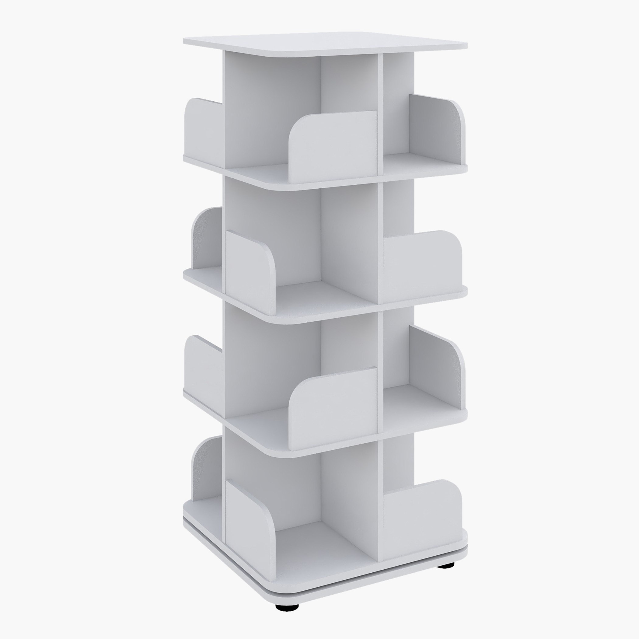 Movo Vanilla Ollie Rotating Bookcase Storage Unit-hbxfurniture-office-bookcases-image-3