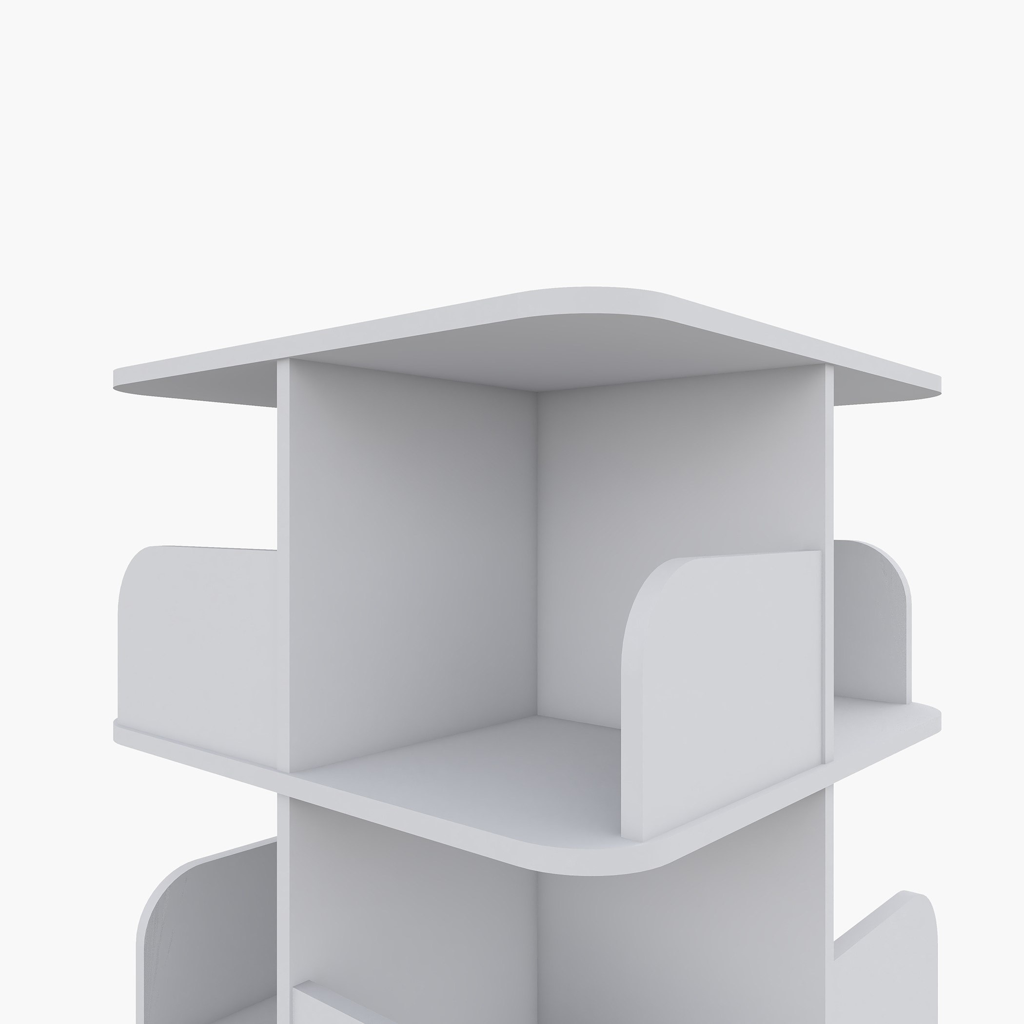 Movo Vanilla Ollie Rotating Bookcase Storage Unit-hbxfurniture-office-bookcases-image-6