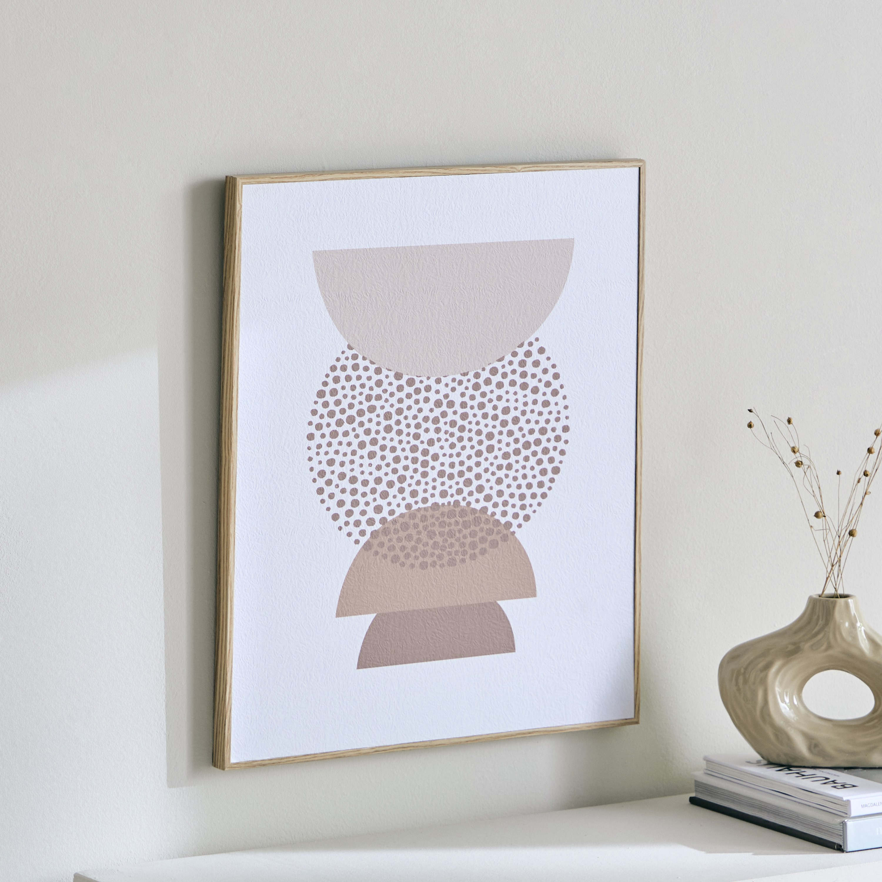 Renata Abstract Wooden Frame Picture - 40x2x50 cm-hbxbedroom-decorandaccessories-photoframes-image-1