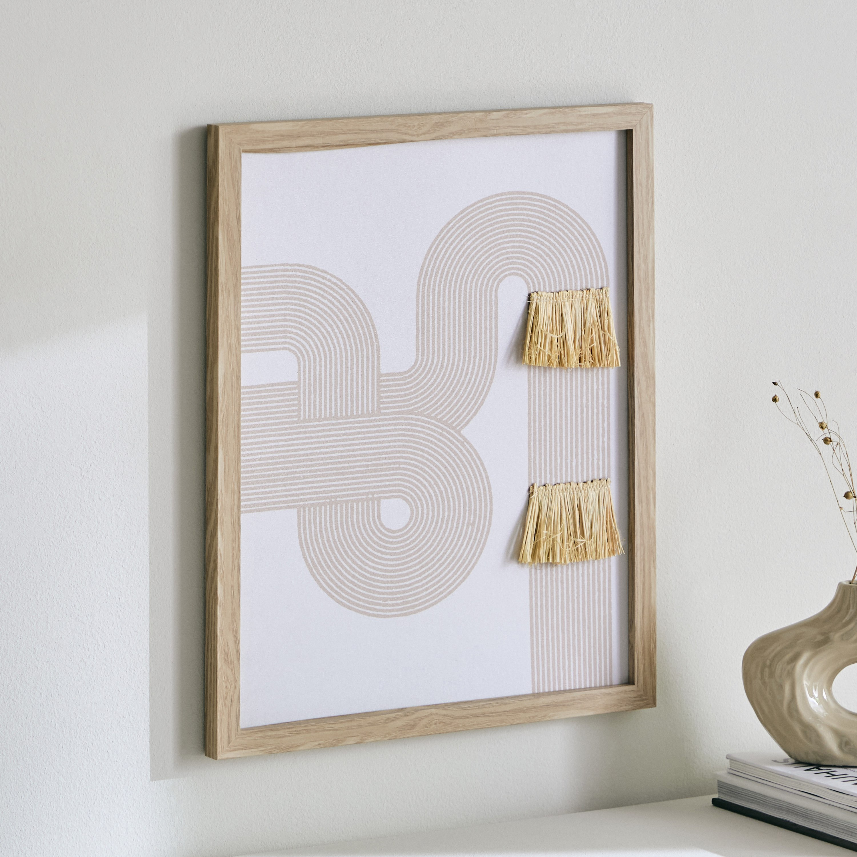 صورة ثلاثية الأبعاد ببرواز خشبي وحلية طبيعية من ريناتا - 40x2x50 سم-hbxbedroom-decorandaccessories-photoframes-image-1