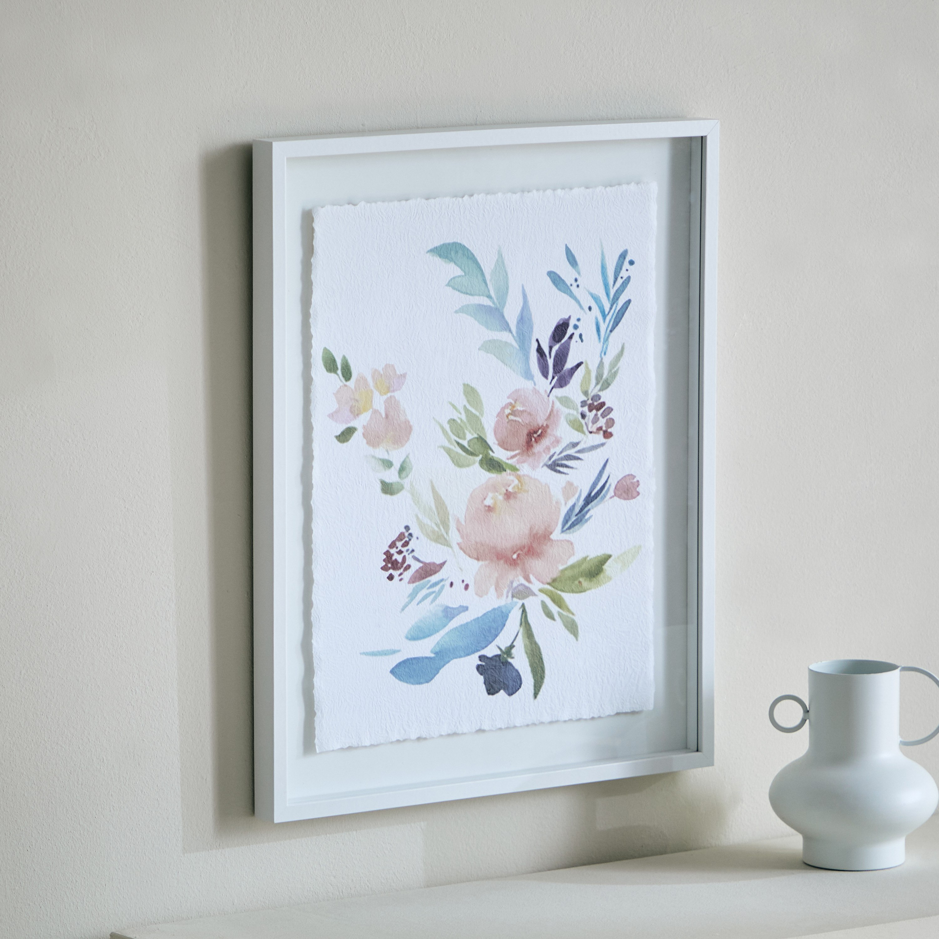 Renata Floral Wooden Frame Picture - 40x27x50 cm-hbxbedroom-decorandaccessories-photoframes-image-1