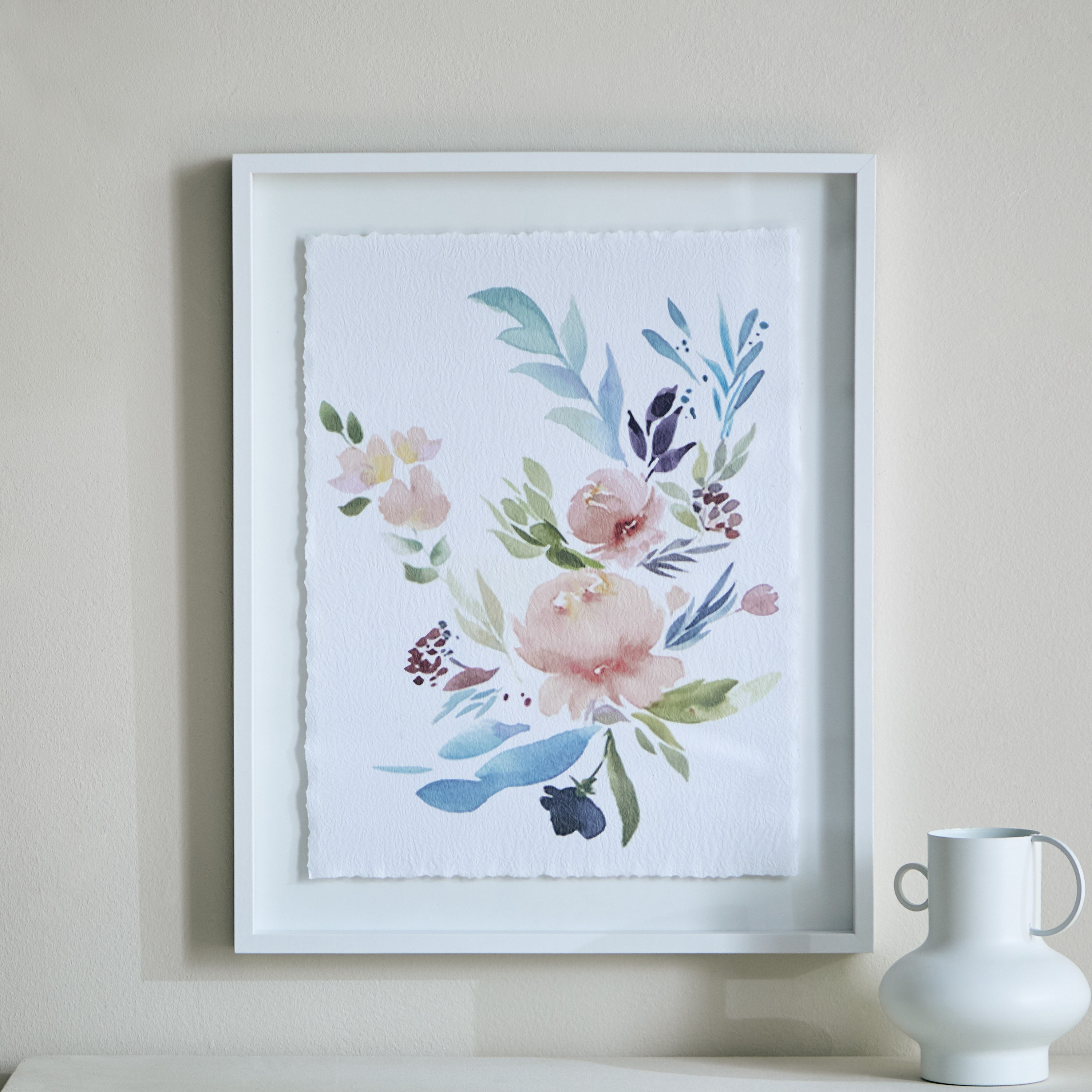 Renata Floral Wooden Frame Picture - 40x27x50 cm-hbxbedroom-decorandaccessories-photoframes-image-2