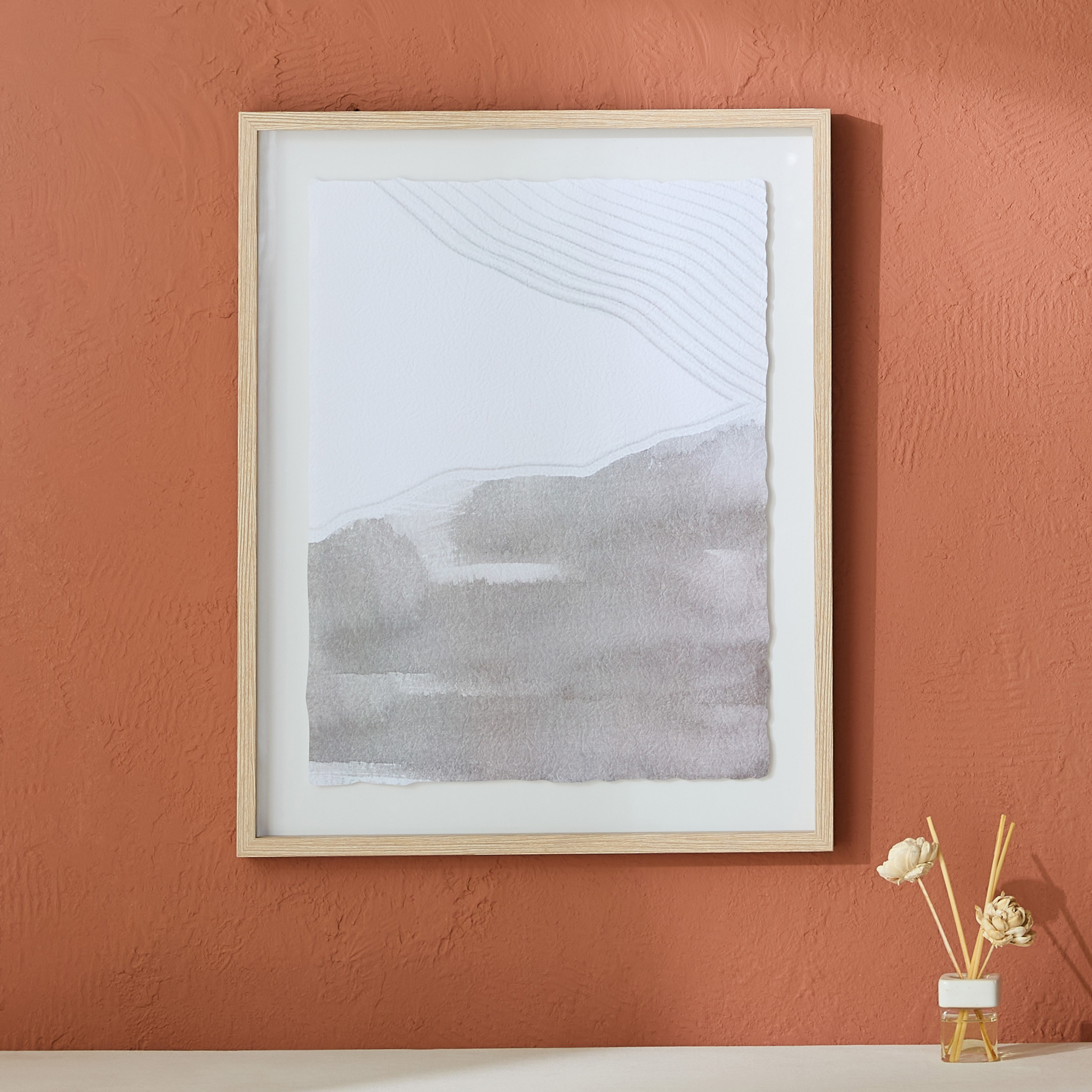 لوحة مؤطرة بارزة الملمس من ريناتا - 40x50 سم-hbxbedroom-decorandaccessories-photoframes-image-2