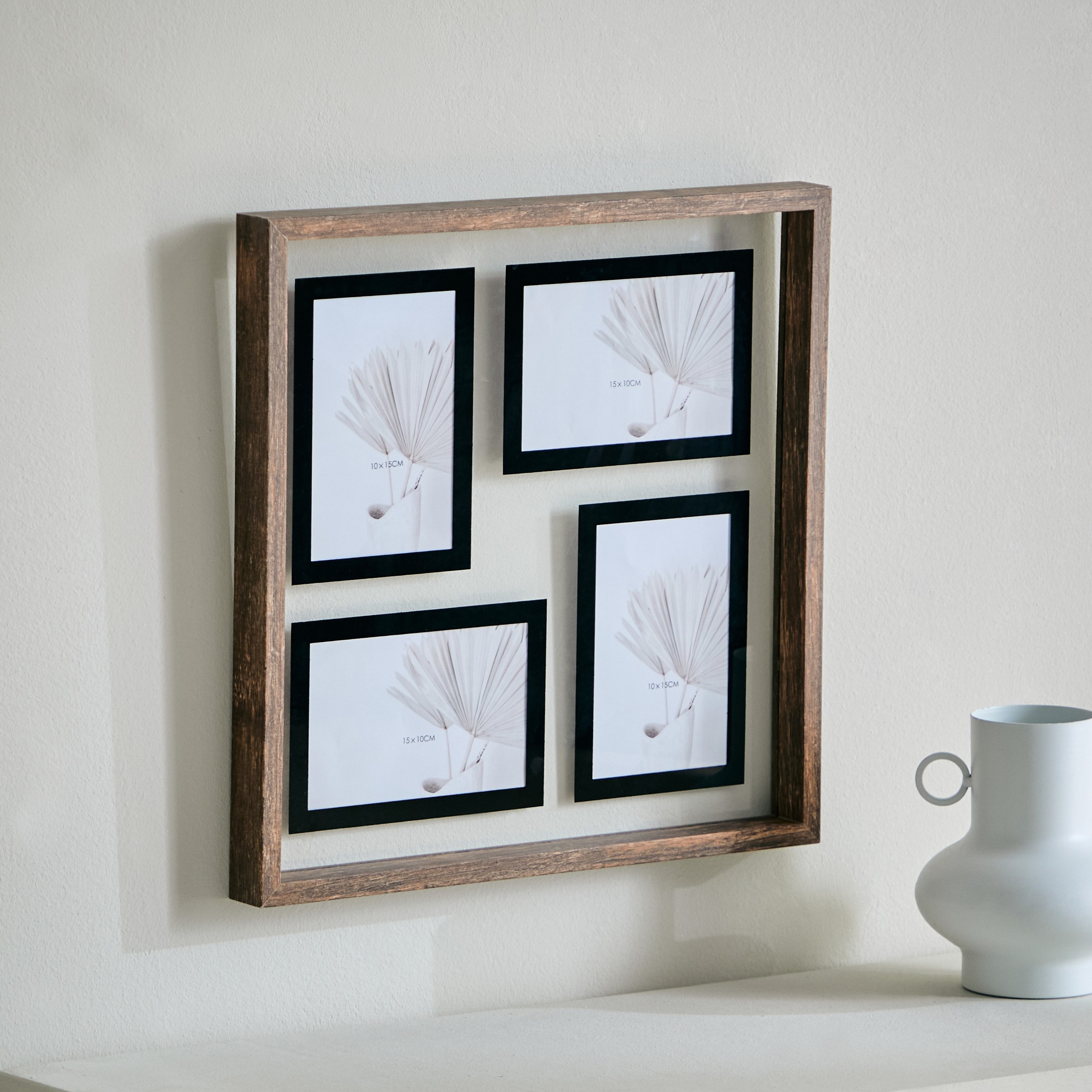 إطار صور متعدد الفتحات من ريناتا - 36x36 سم-hbxbedroom-decorandaccessories-photoframes-image-1