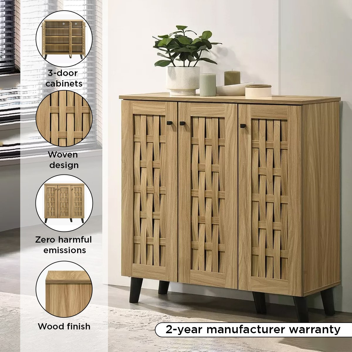 Verona 16-Pair Shoe Cabinet with 3 Doors-hbxbedroom-shoecabinetsandracks-image-4