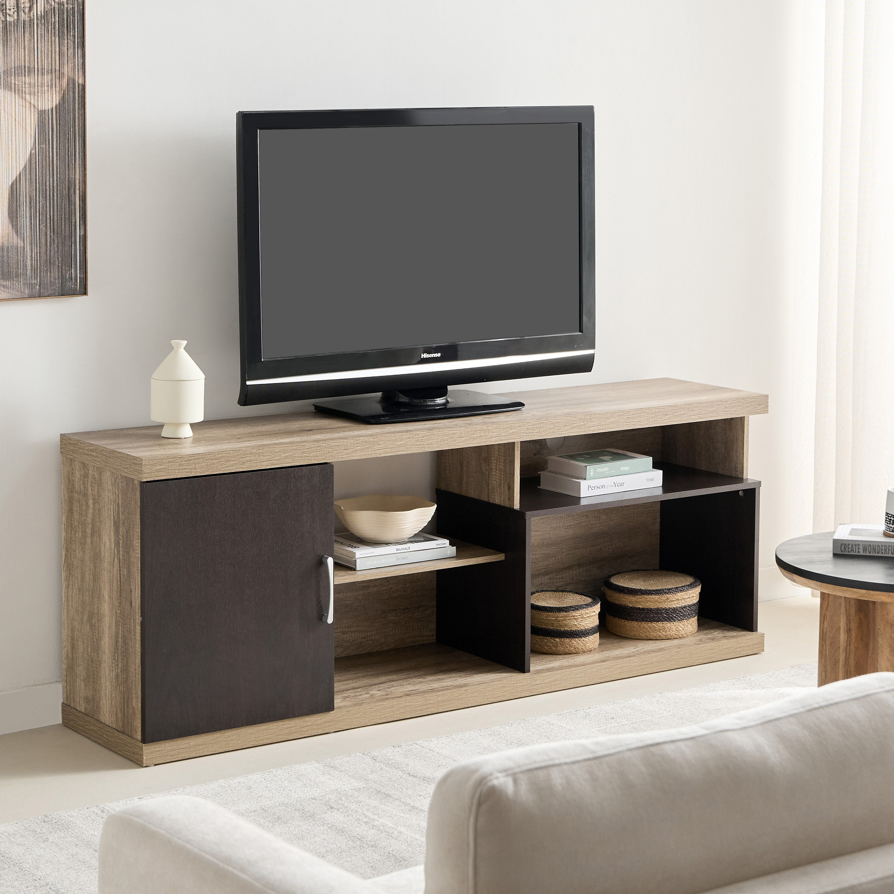 وحدة تلفزيون مرتفعة حتى 75 بوصة 1.8 متر من رايز-hbxlivingroom-mediaunitsandstorage-tvunits-image-8