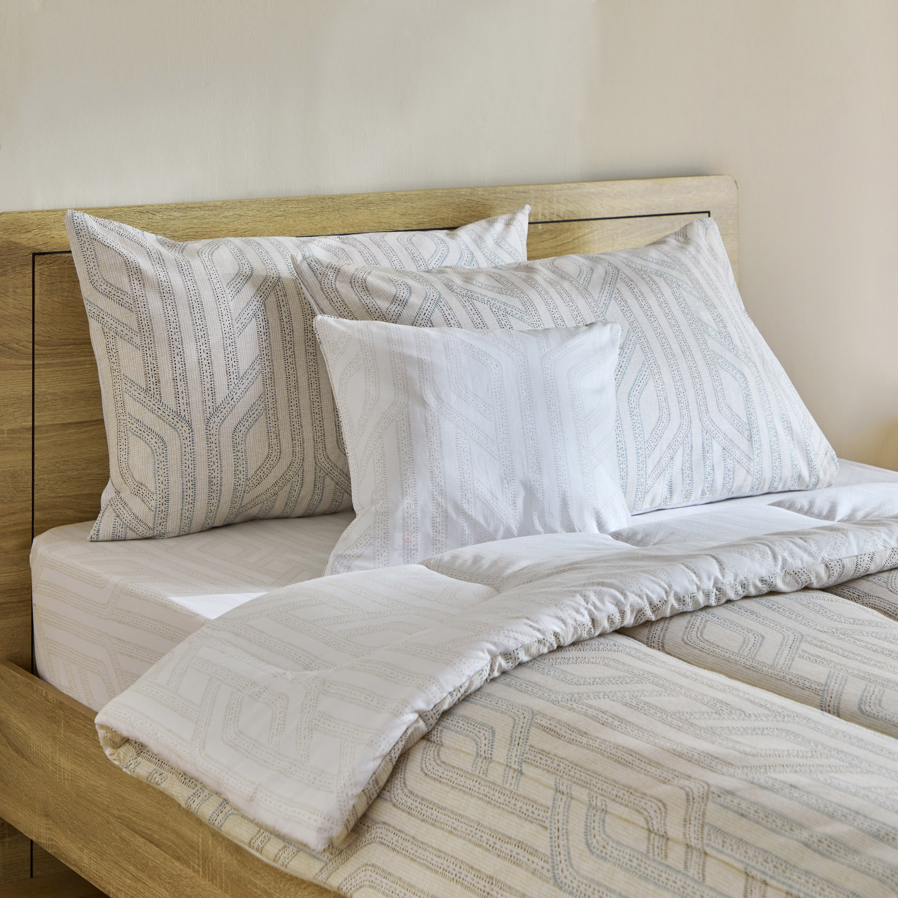 طقم لحاف توين قطن بطبعات 5 قطع بيثال من فالنسيا - 160x220 سم-hbxhomeware-hbxbedroom-image-1