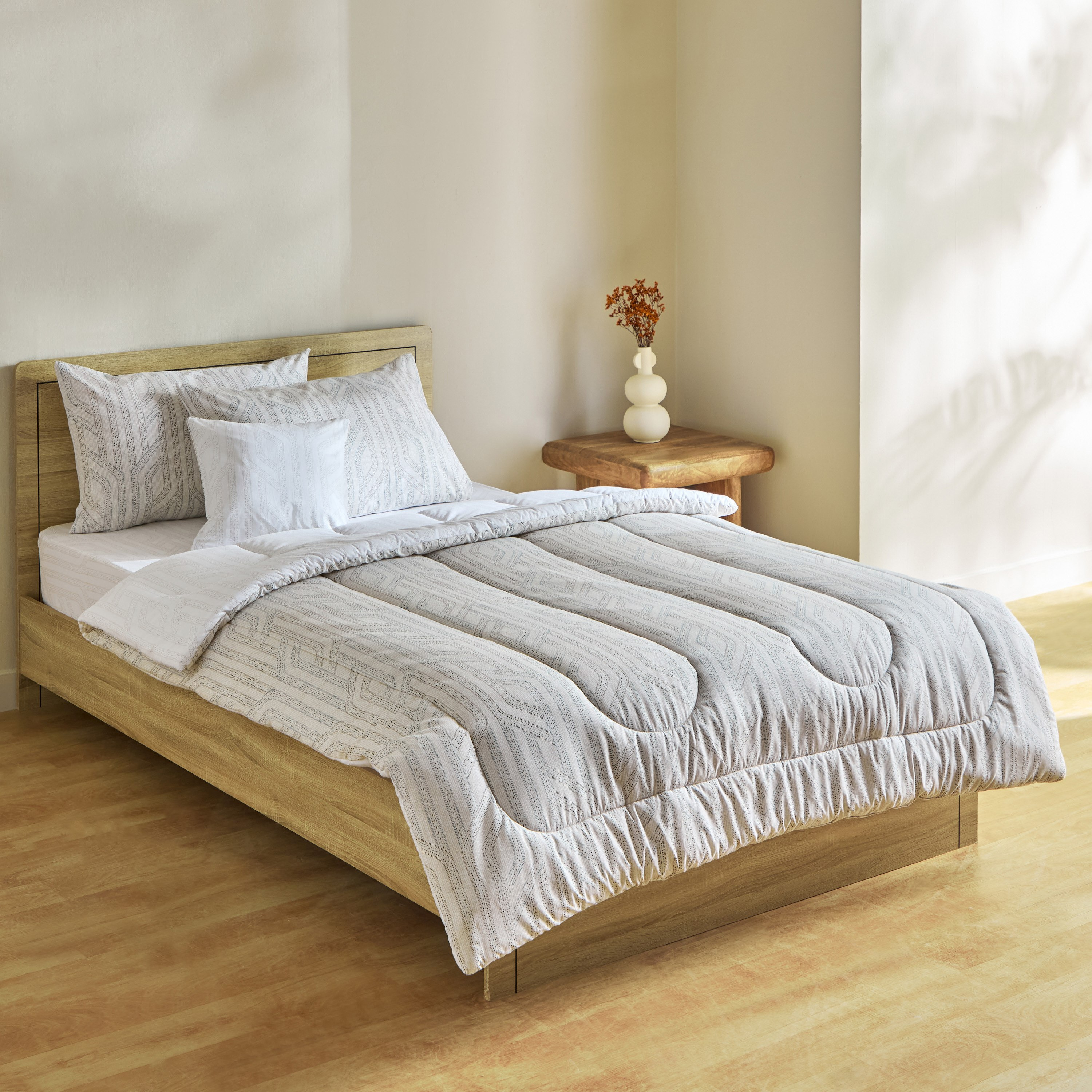 طقم لحاف توين قطن بطبعات 5 قطع بيثال من فالنسيا - 160x220 سم-hbxhomeware-hbxbedroom-image-2