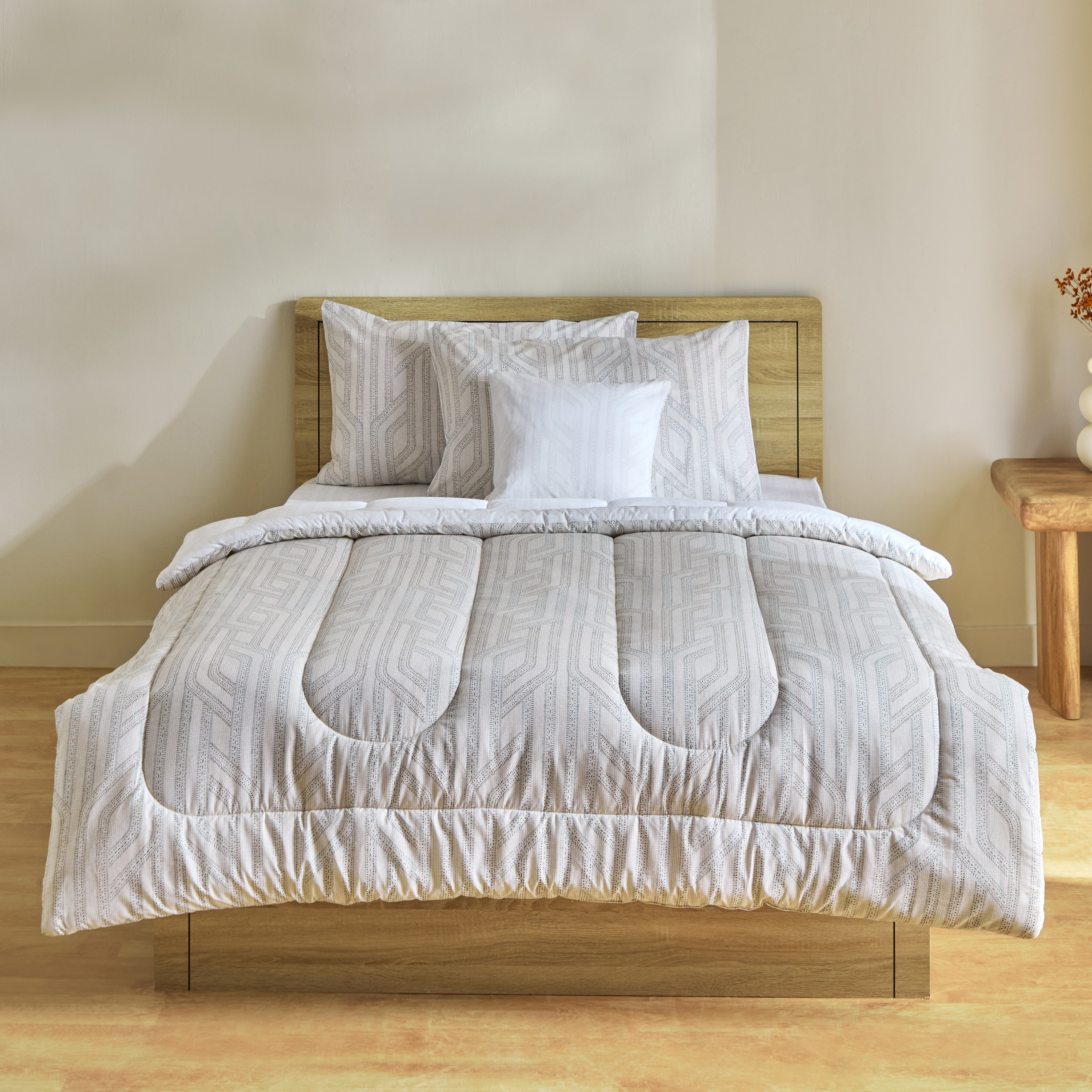 طقم لحاف توين قطن بطبعات 5 قطع بيثال من فالنسيا - 160x220 سم-hbxhomeware-hbxbedroom-image-3