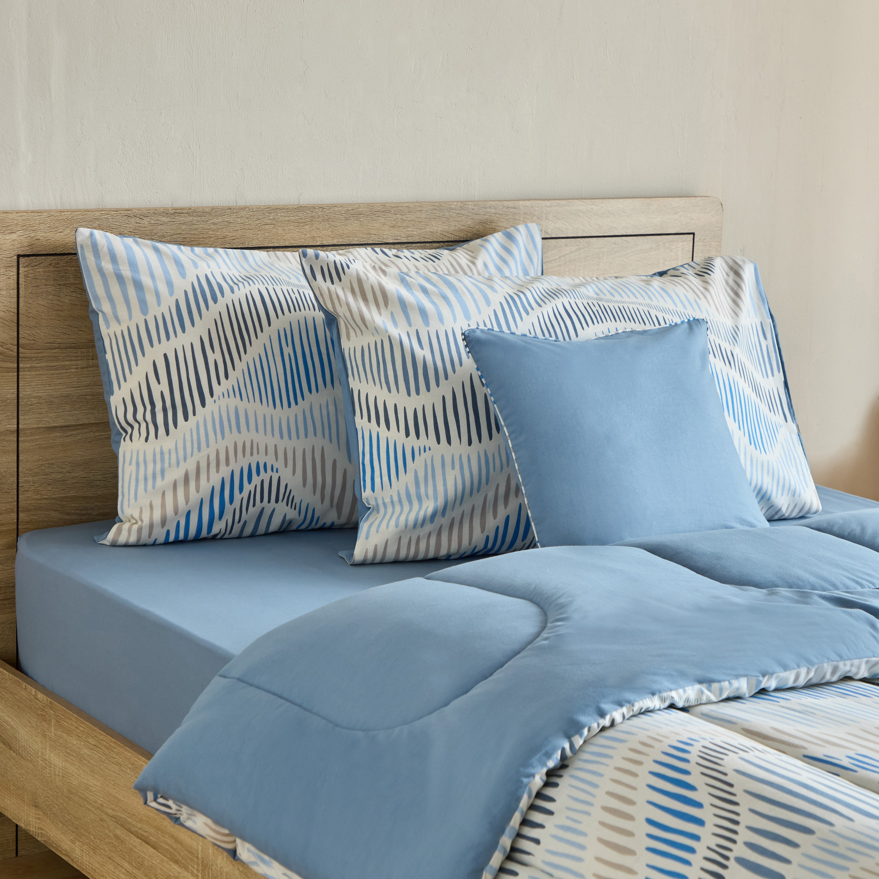 طقم لحاف توين قطن بطبعات 5 قطع سارون من فالنسيا - 160x220 سم-hbxhomeware-hbxbedroom-image-1
