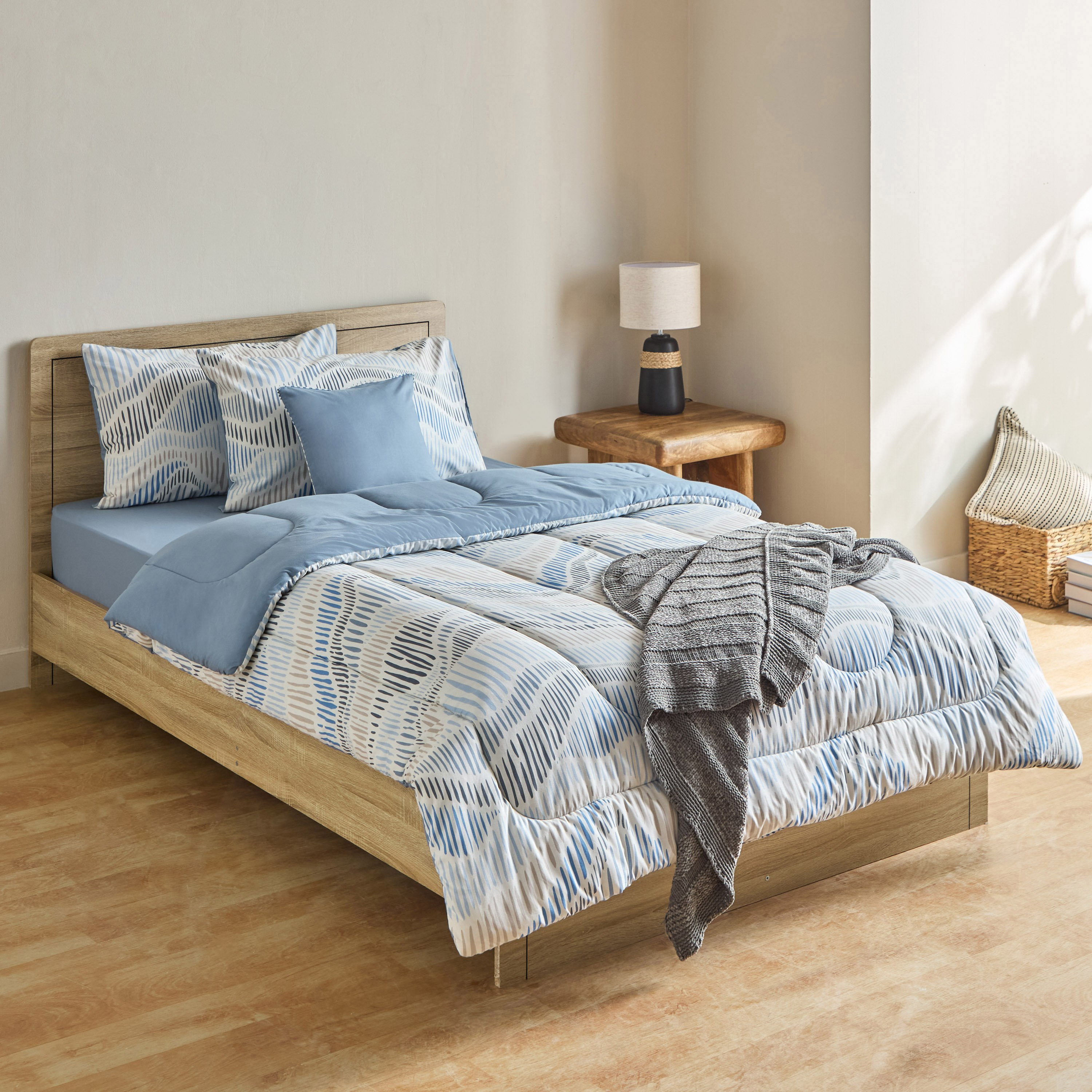 طقم لحاف توين قطن بطبعات 5 قطع سارون من فالنسيا - 160x220 سم-hbxhomeware-hbxbedroom-image-11