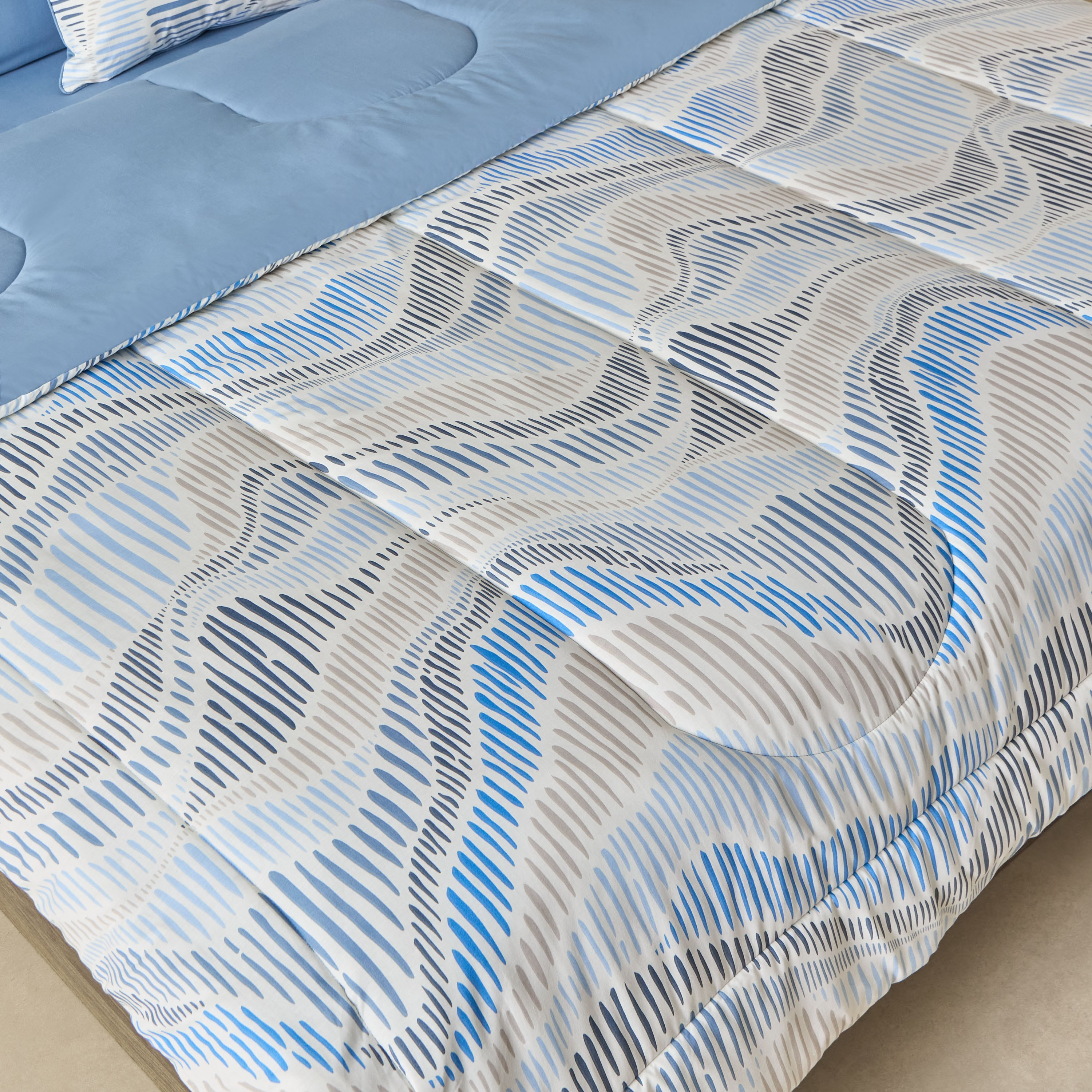 طقم لحاف كينج قطن بطبعات 7 قطع سارون من فالنسيا - 220x240 سم-hbxhomeware-hbxbedroom-image-4
