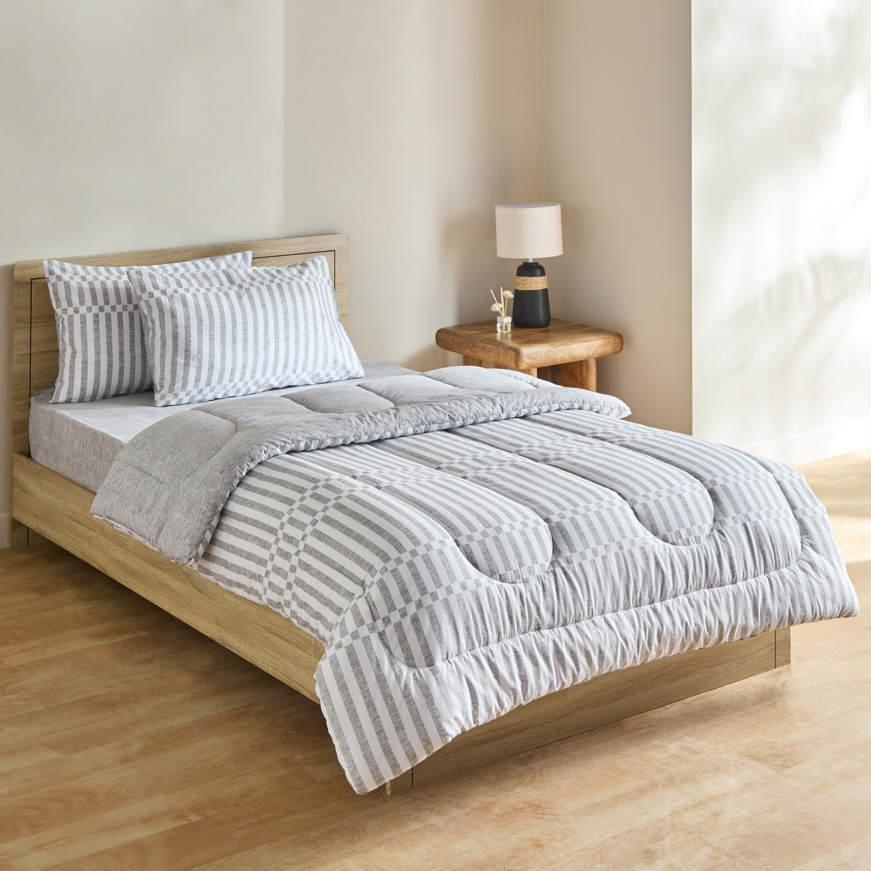 Madison Soweto 3-Piece Printed Cotton Twin Comforter Set - 160x220 cm-hbxhomeware-hbxbedroom-image-2
