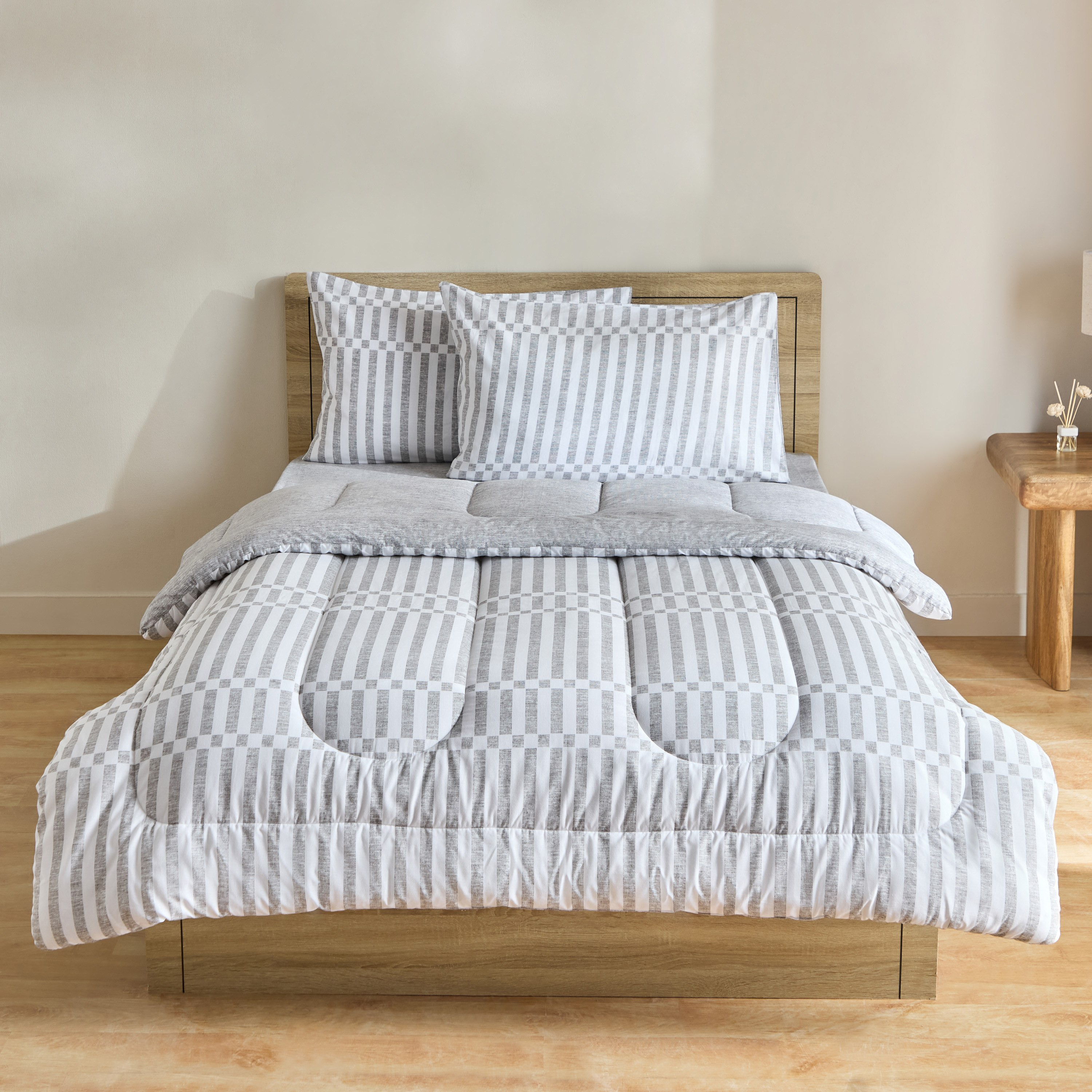 Madison Soweto 3-Piece Printed Cotton Twin Comforter Set - 160x220 cm-hbxhomeware-hbxbedroom-image-3