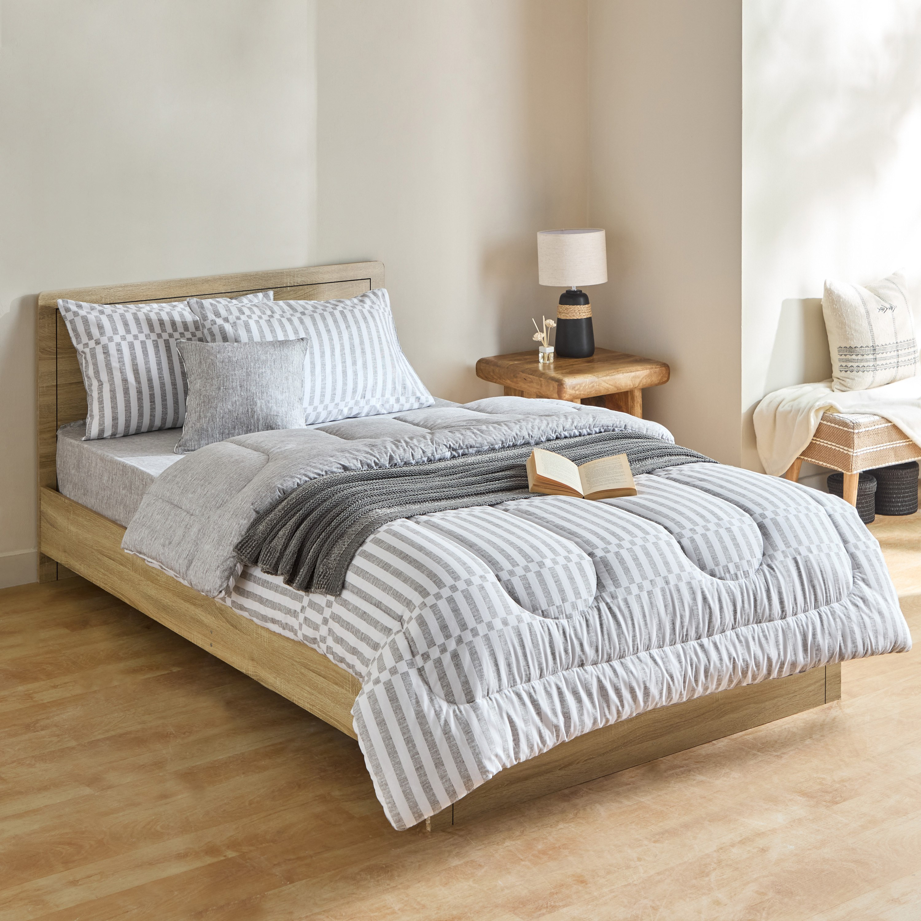 Madison Soweto 3-Piece Printed Cotton Twin Comforter Set - 160x220 cm-hbxhomeware-hbxbedroom-image-8