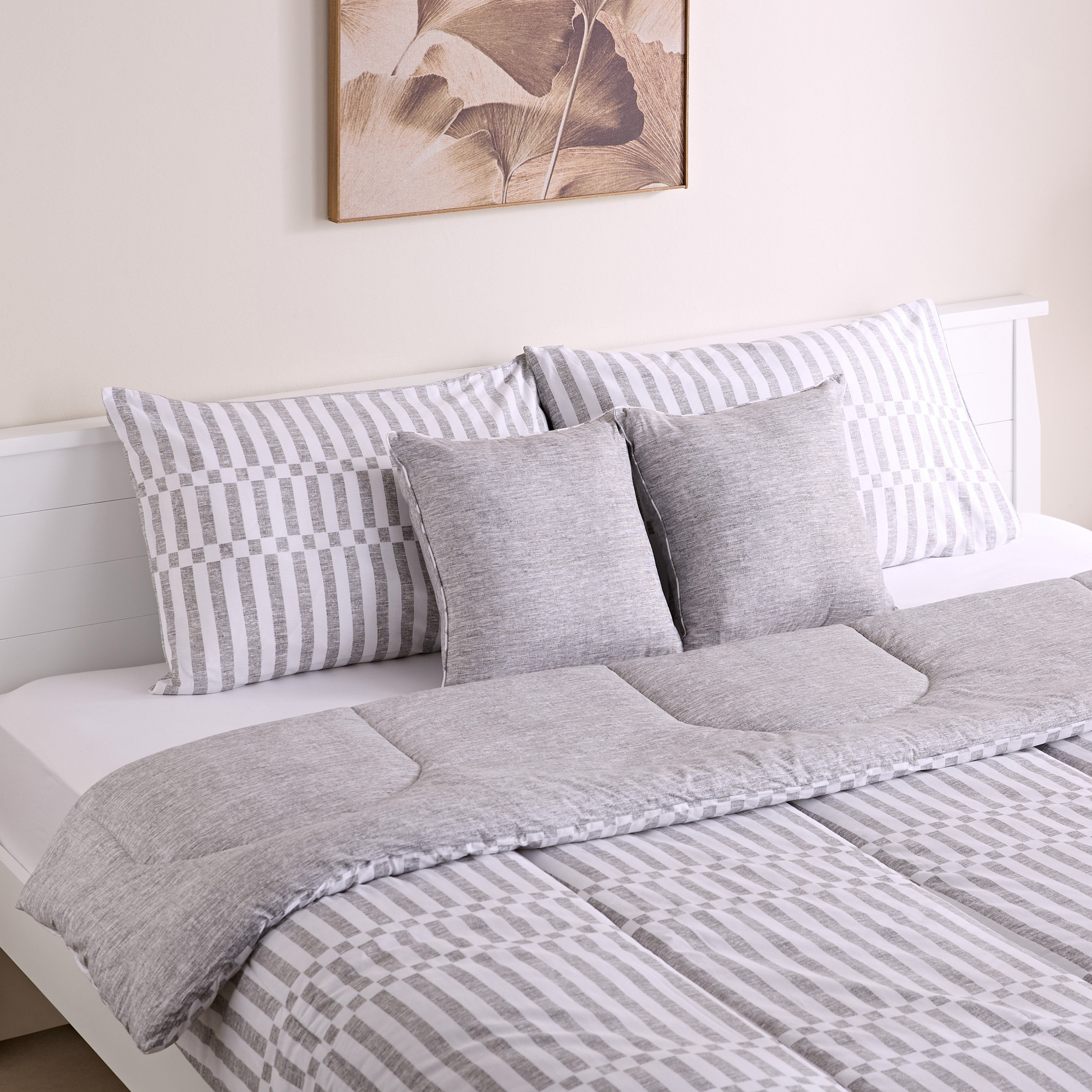 طقم لحاف سوبر كينج قطن 5 قطع بِطبعات من ماديسون سويتو - 240x240 سم-hbxhomeware-hbxbedroom-image-1
