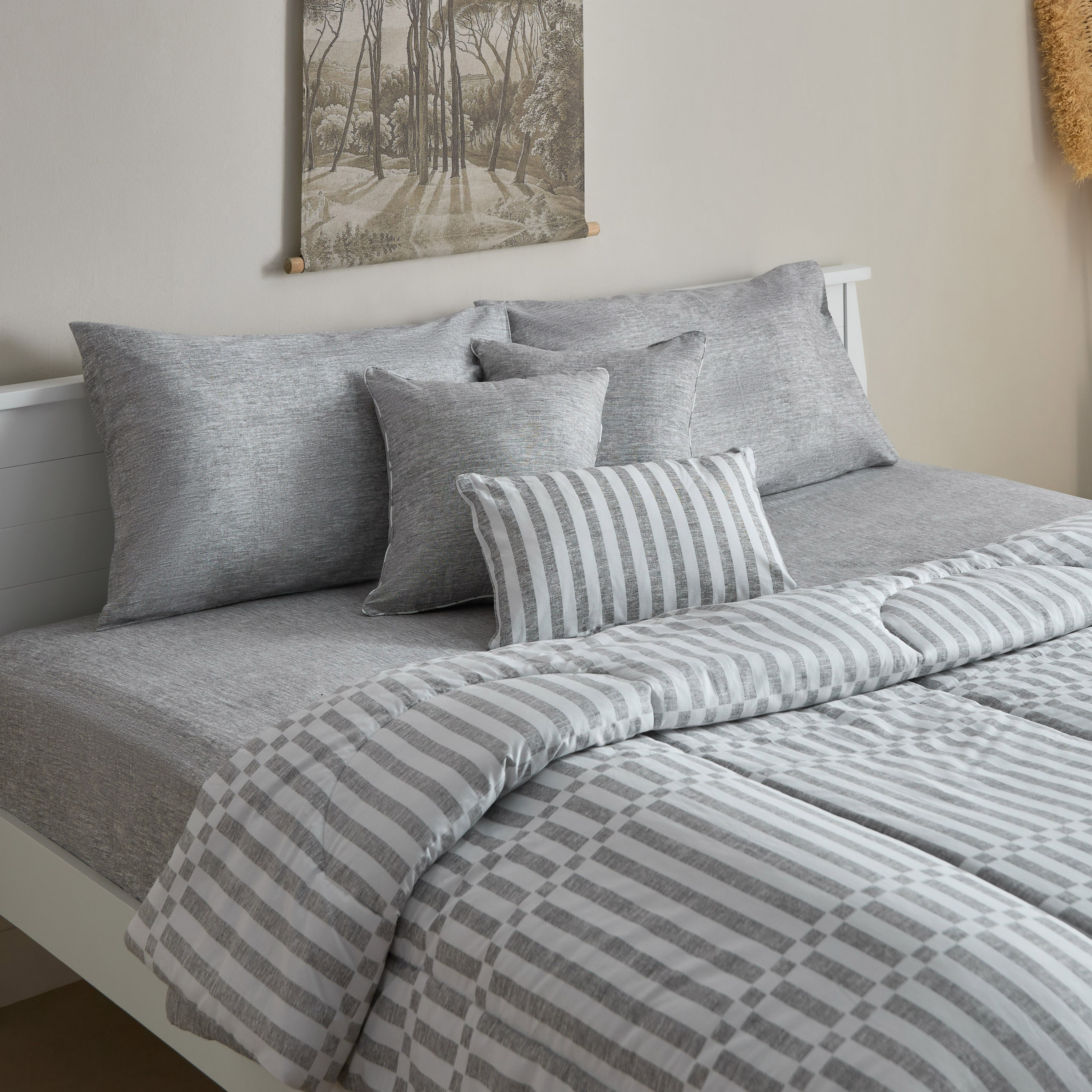 طقم لحاف كينج قطن 144 خيط  7 قطع سويتو من ماديسون- 220x240 سم-hbxhomeware-hbxbedroom-image-1
