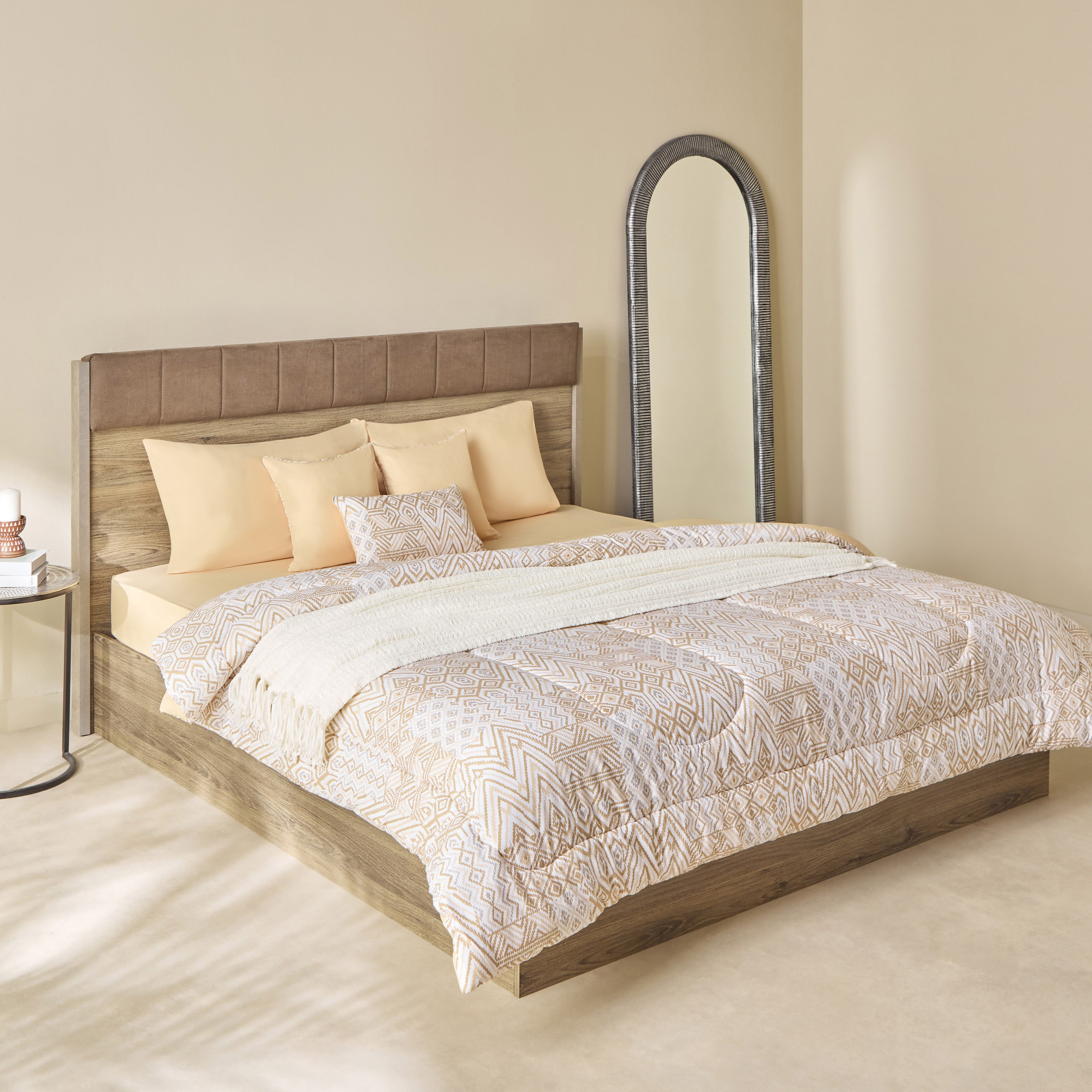 Madison Bhiso Cotton King Fitted Sheet - 180x200+25 cm-hbxhomeware-hbxbedroom-image-8