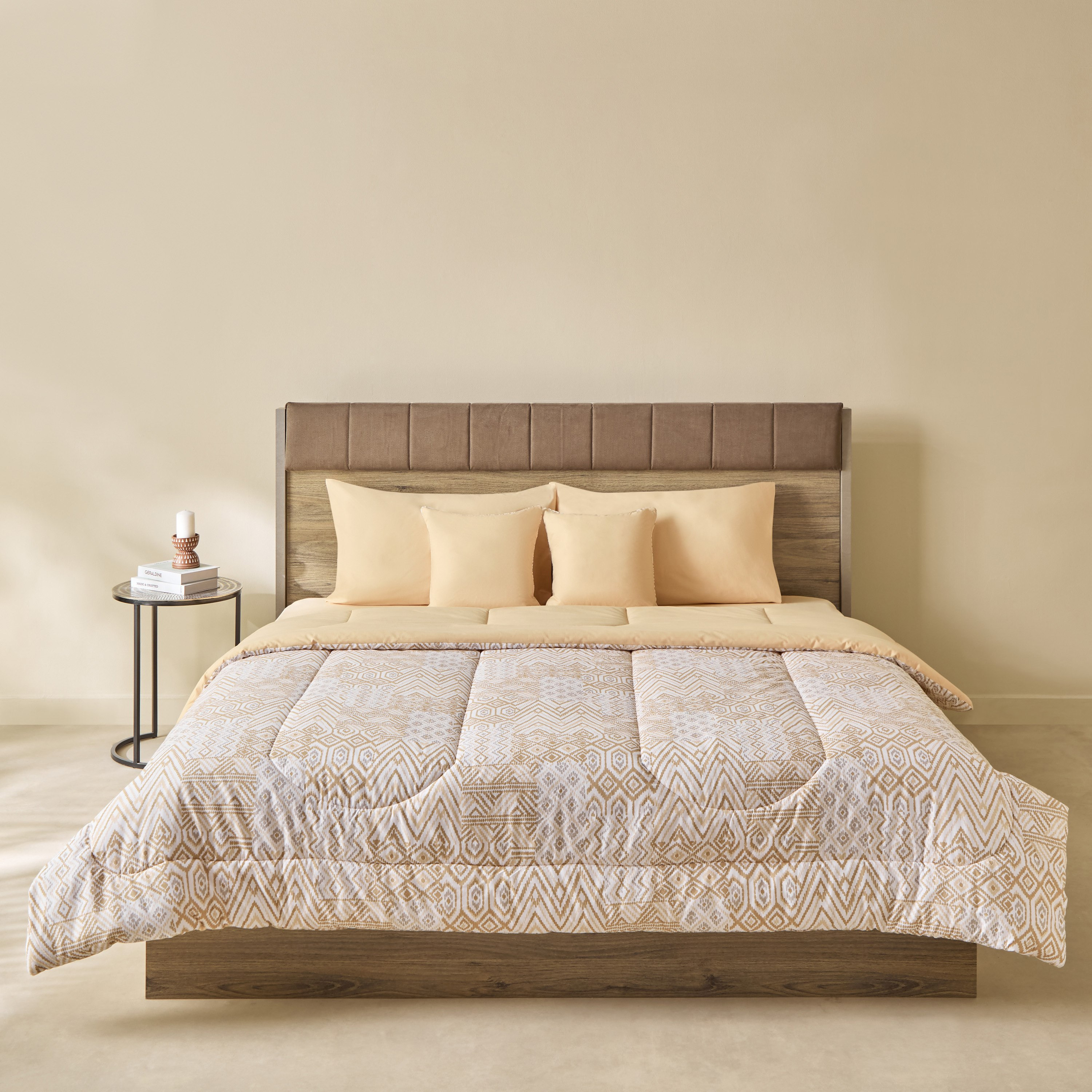 طقم لحاف قطن كينج بطبعات 5 قطع بهيسو من ماديسون - 220x240 سم-hbxhomeware-hbxbedroom-image-3