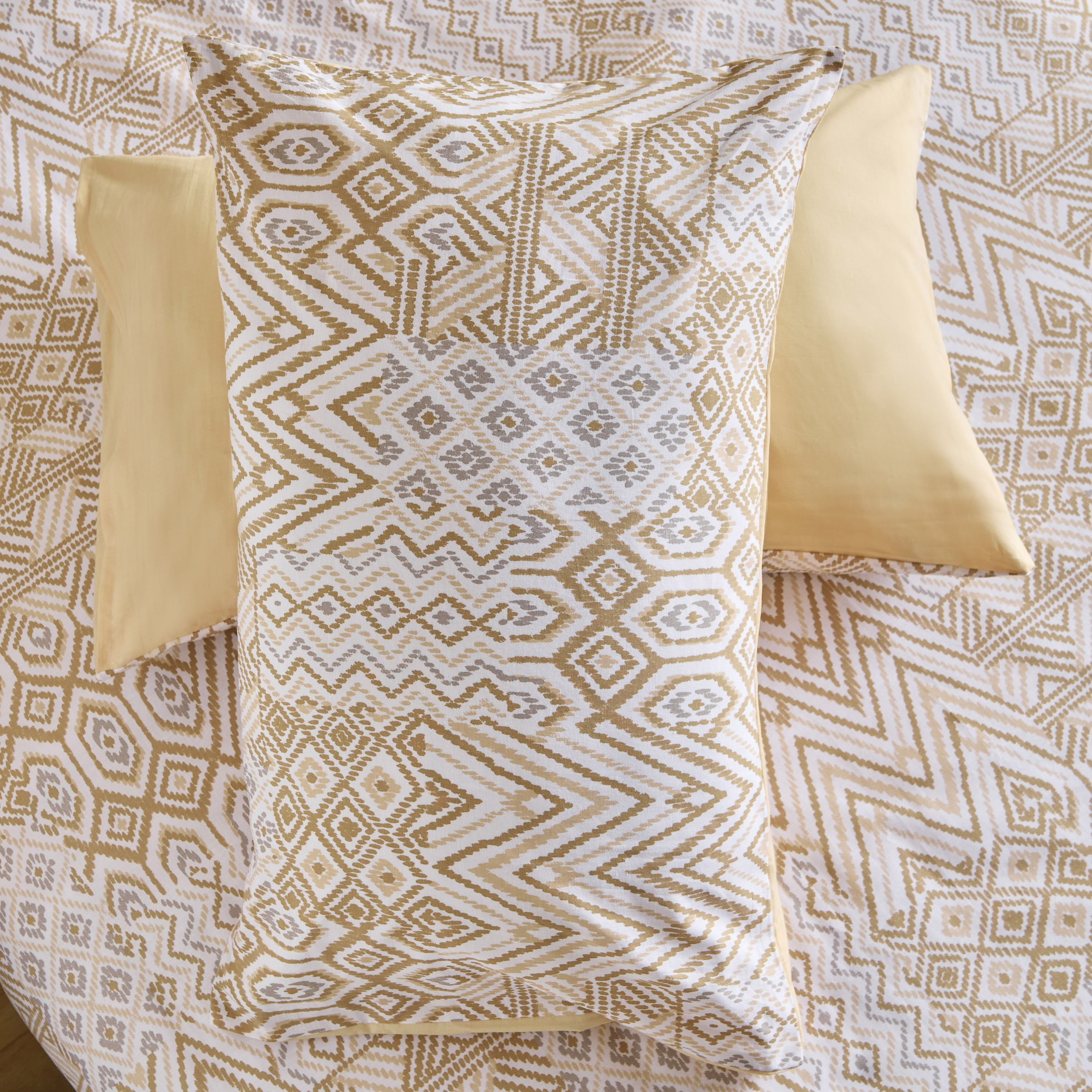 طقم غطاء لحاف زوجي قطن بطبعات 3 قطع بيسو من ماديسون - 150x220 سم-hbxhomeware-hbxbedroom-image-6