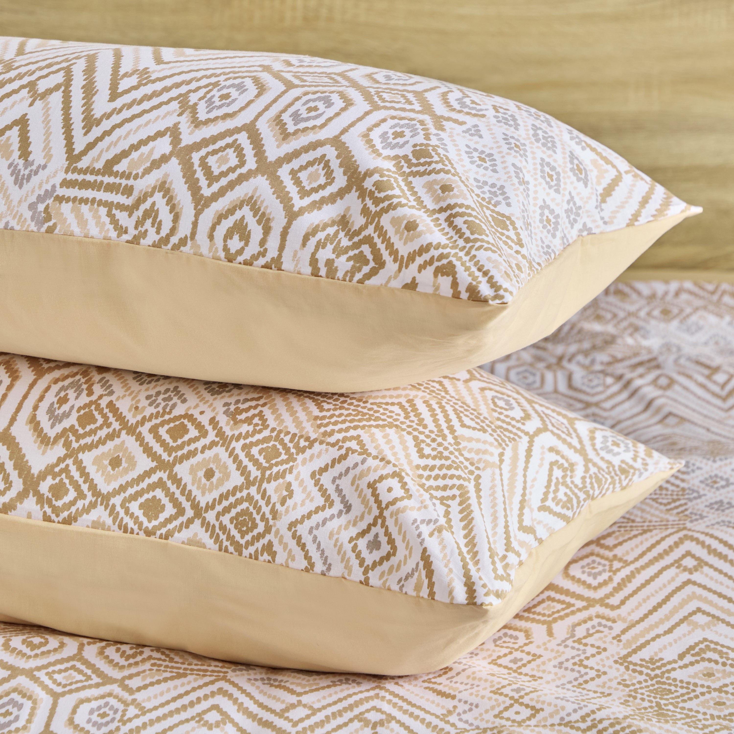 طقم غطاء لحاف زوجي قطن بطبعات 3 قطع بيسو من ماديسون - 150x220 سم-hbxhomeware-hbxbedroom-image-7
