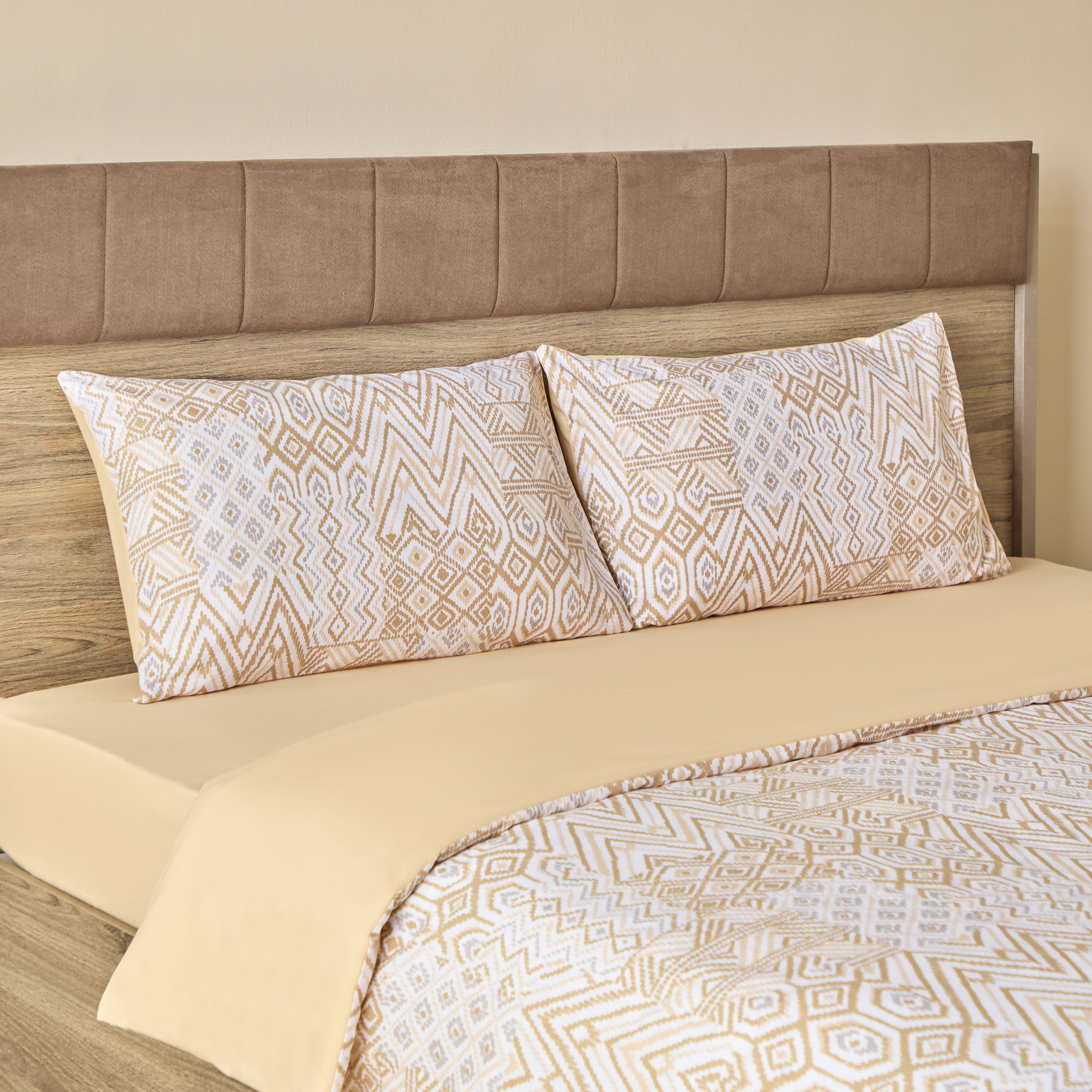 Madison Bhiso Printed 3-Piece Cotton King Duvet Quilt Cover Set - 220x220 cm-hbxhomeware-hbxbedroom-image-1