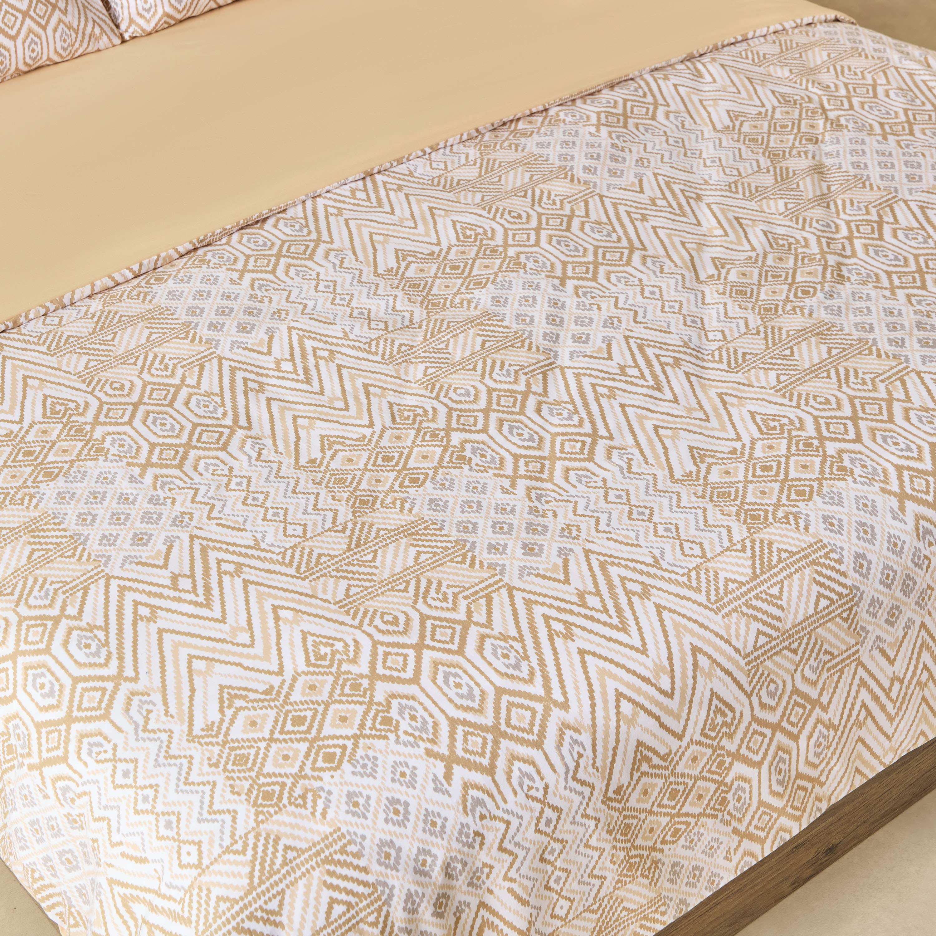 Madison Bhiso Printed 3-Piece Cotton King Duvet Quilt Cover Set - 220x220 cm-hbxhomeware-hbxbedroom-image-4
