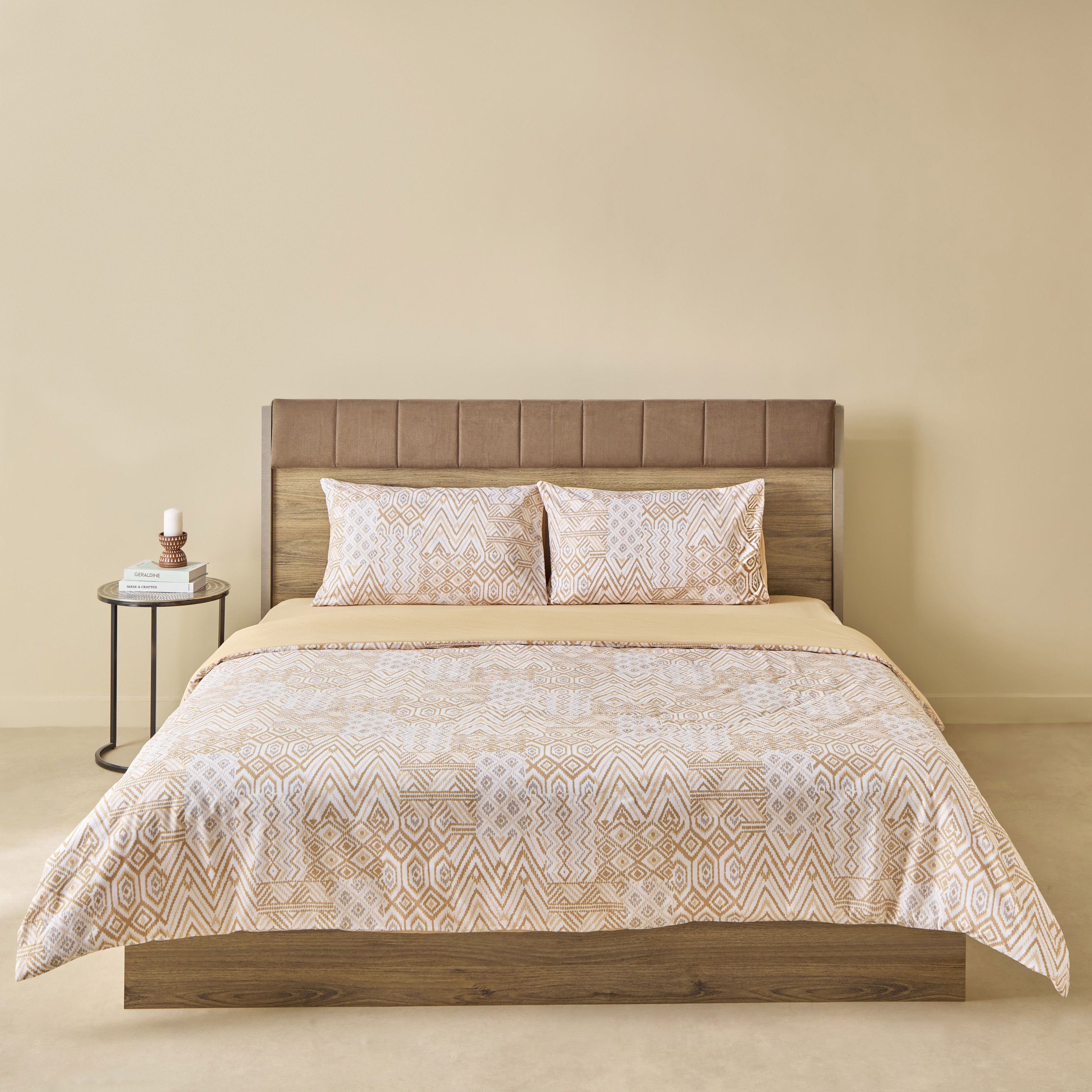 طقم غطاء لحاف قطن سوبر كينج بطبعات 3 قطع بيسو من ماديسون - 240x220 سم-hbxhomeware-hbxbedroom-image-3