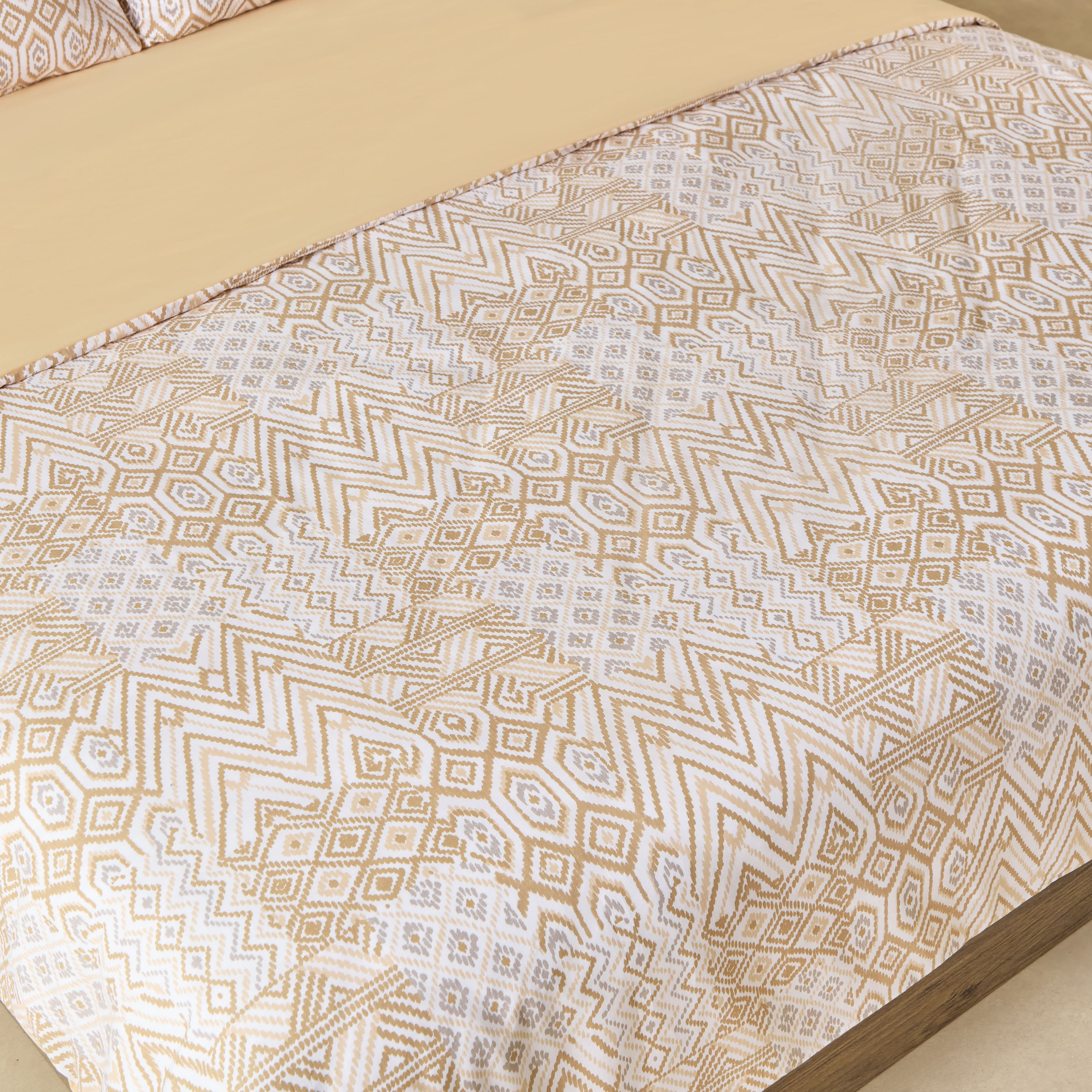طقم غطاء لحاف قطن سوبر كينج بطبعات 3 قطع بيسو من ماديسون - 240x220 سم-hbxhomeware-hbxbedroom-image-4
