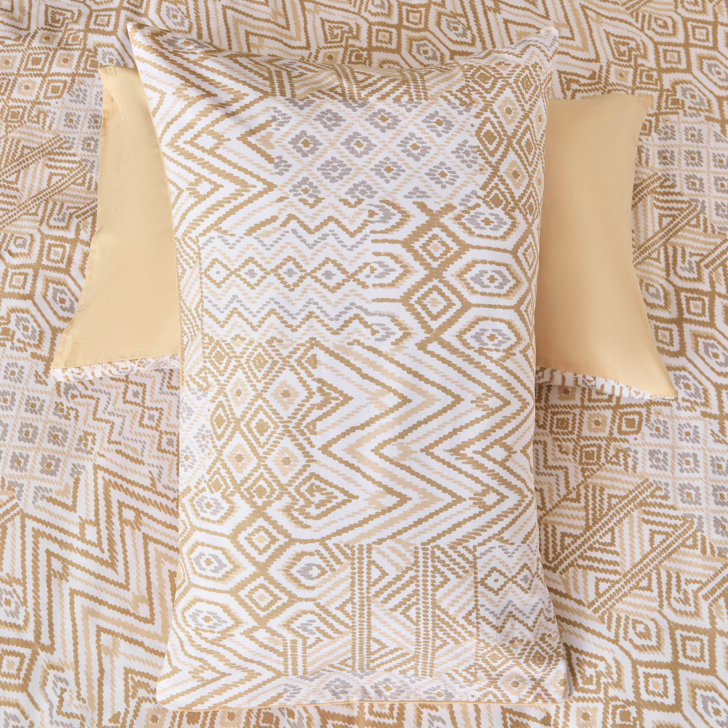 طقم غطاء لحاف قطن سوبر كينج بطبعات 3 قطع بيسو من ماديسون - 240x220 سم-hbxhomeware-hbxbedroom-image-6