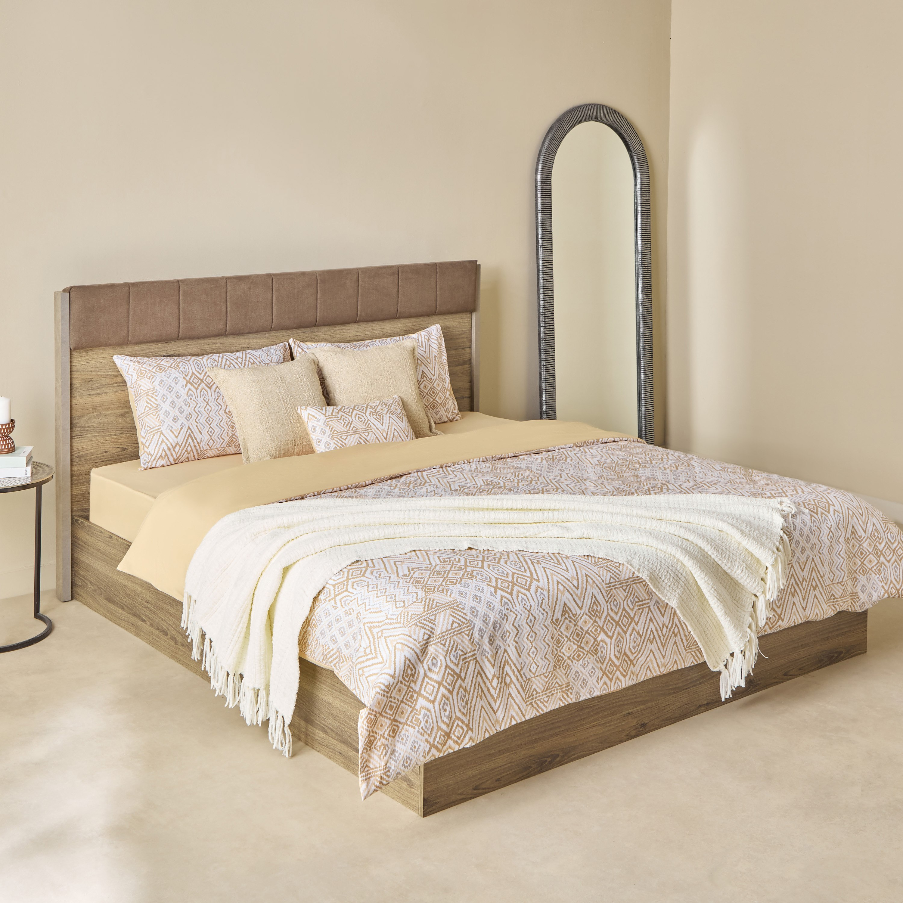 طقم غطاء لحاف قطن سوبر كينج بطبعات 3 قطع بيسو من ماديسون - 240x220 سم-hbxhomeware-hbxbedroom-image-9