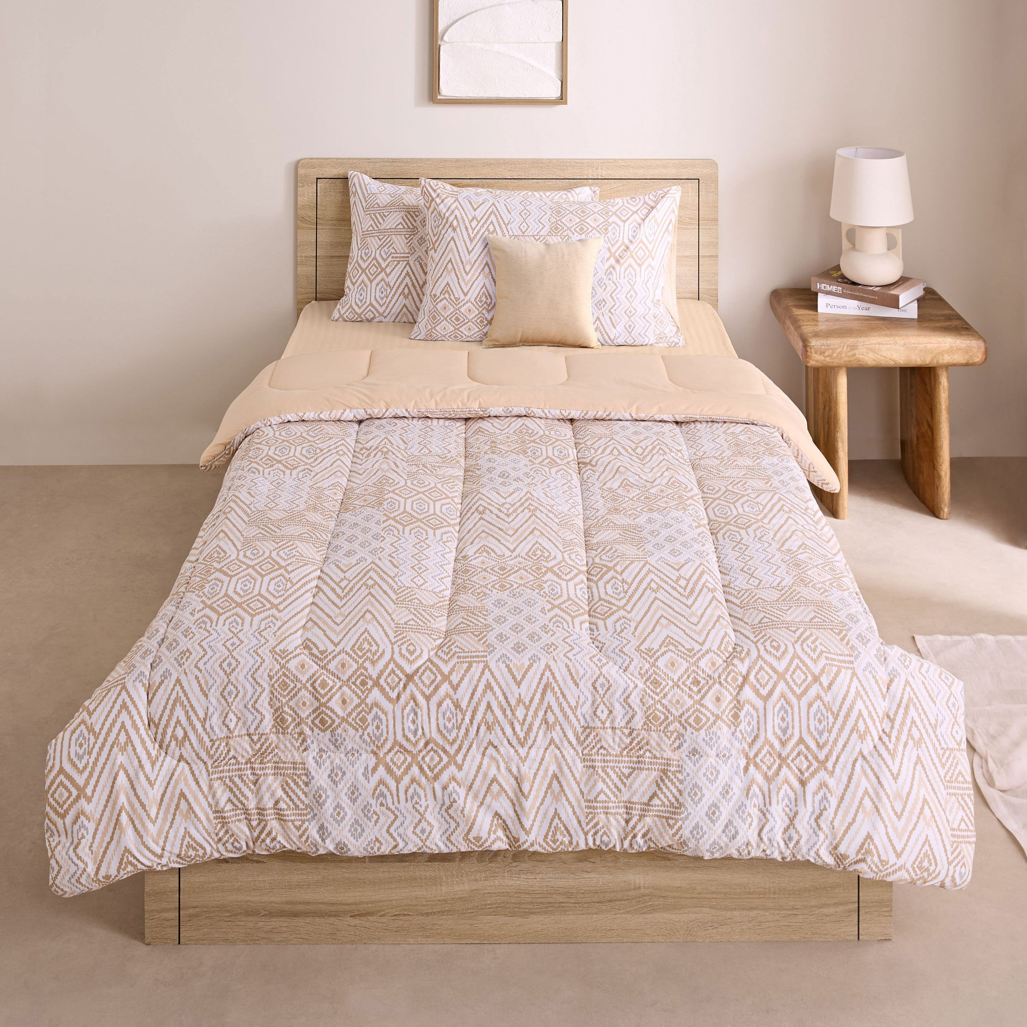 طقم لحاف توين قطن بايب بطبعات 5 قطع بهيسو من ماديسون - 160x220 سم-hbxhomeware-hbxbedroom-image-2