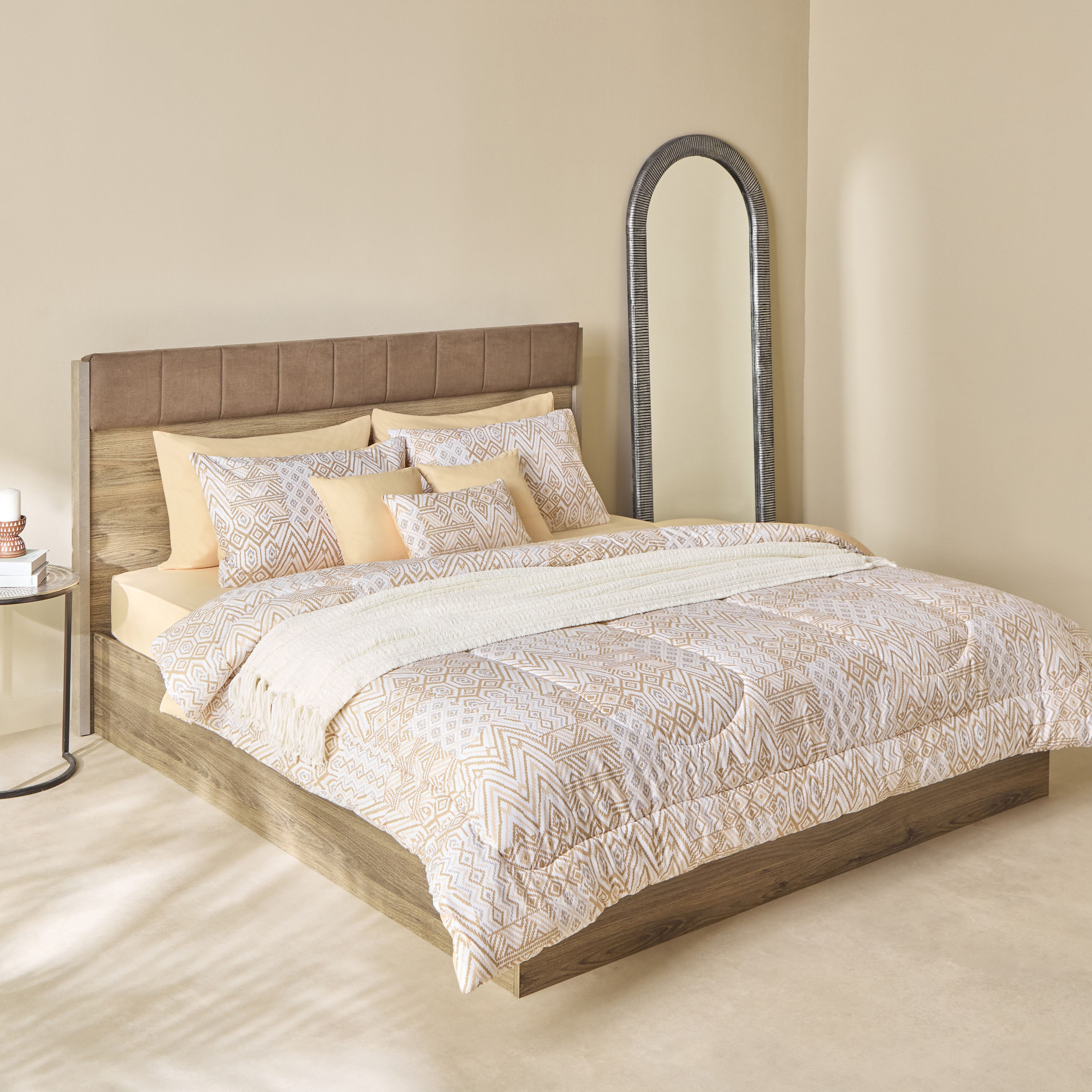طقم لحاف سوبر كينج قطن بطبعات 9 قطع بيسو من ماديسون - 240x240 سم-hbxhomeware-hbxbedroom-image-11