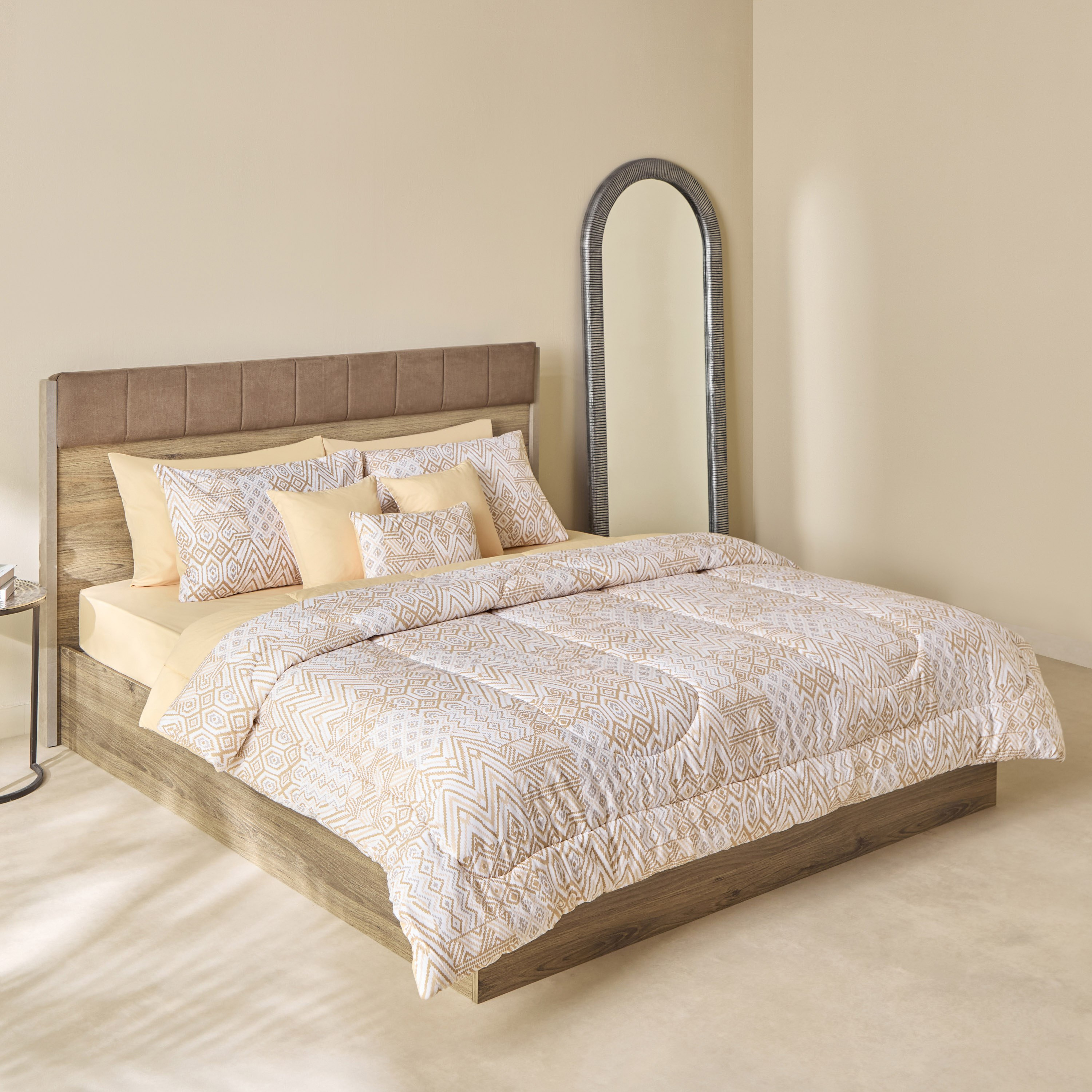طقم لحاف سوبر كينج قطن بطبعات 9 قطع بيسو من ماديسون - 240x240 سم-hbxhomeware-hbxbedroom-image-2