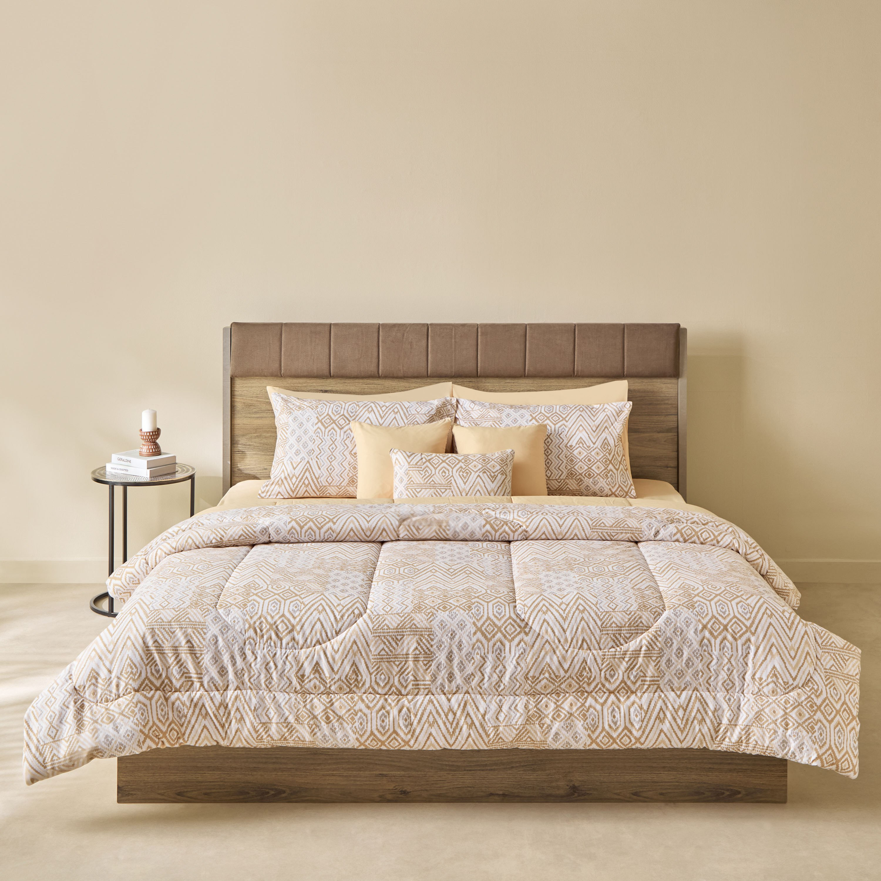 طقم لحاف سوبر كينج قطن بطبعات 9 قطع بيسو من ماديسون - 240x240 سم-hbxhomeware-hbxbedroom-image-3