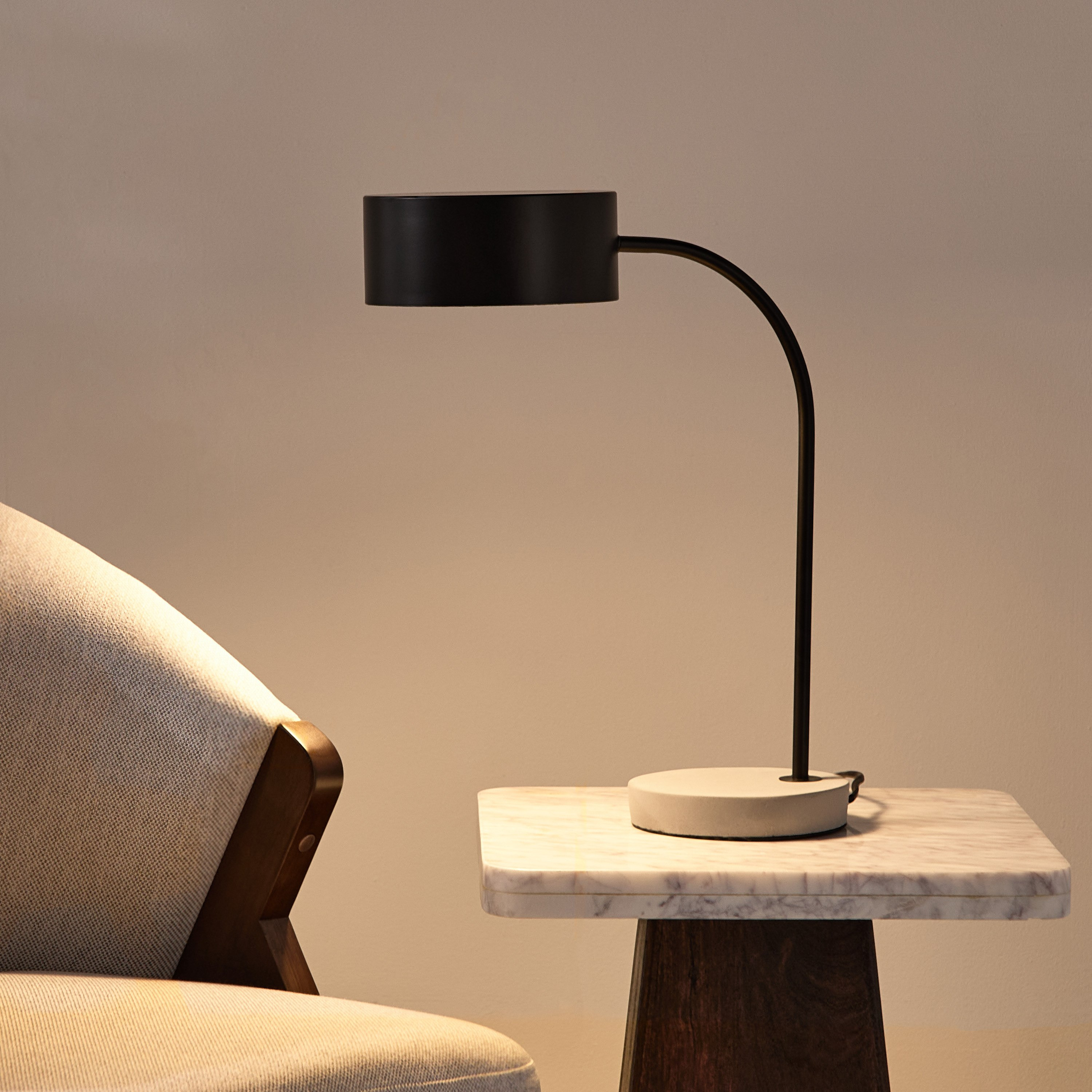 Tyler Metal Table Lamp and Cement Base - 37x18x45.5 cm-hbxbedroom-lighting-tablelamps-image-2