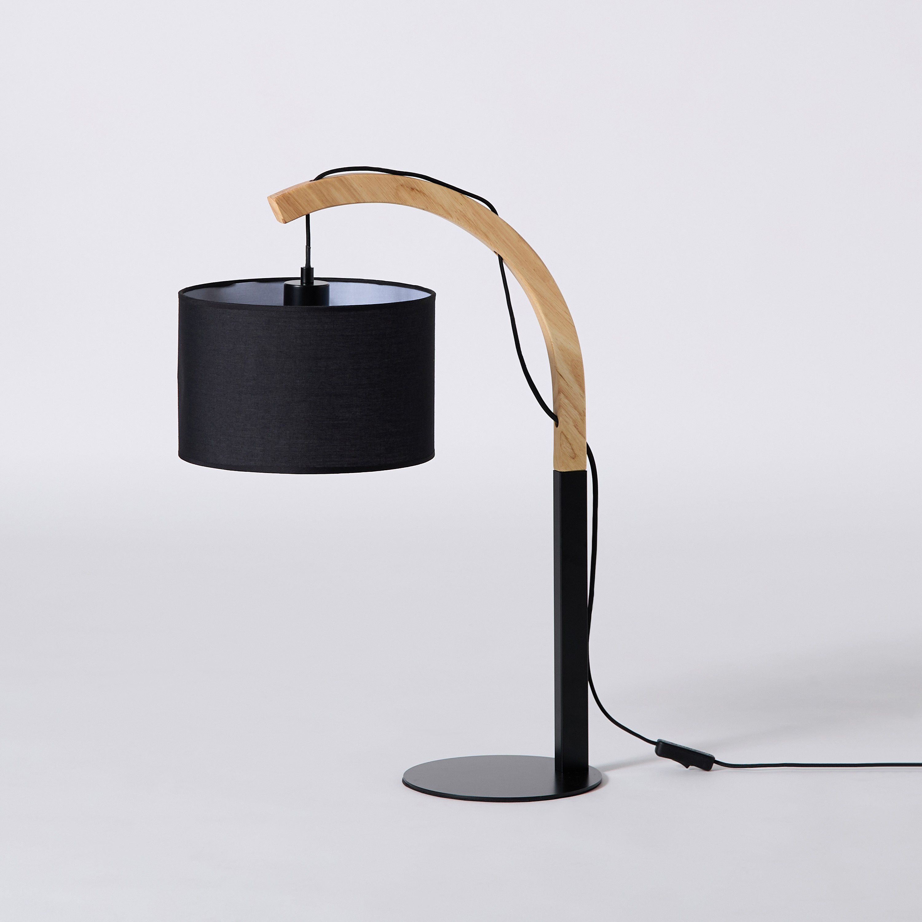 مصباح طاولة معدن وخشب بغطاء قماش من تايلر- 22x43.5x62.5 سم-hbxbedroom-lighting-tablelamps-image-7