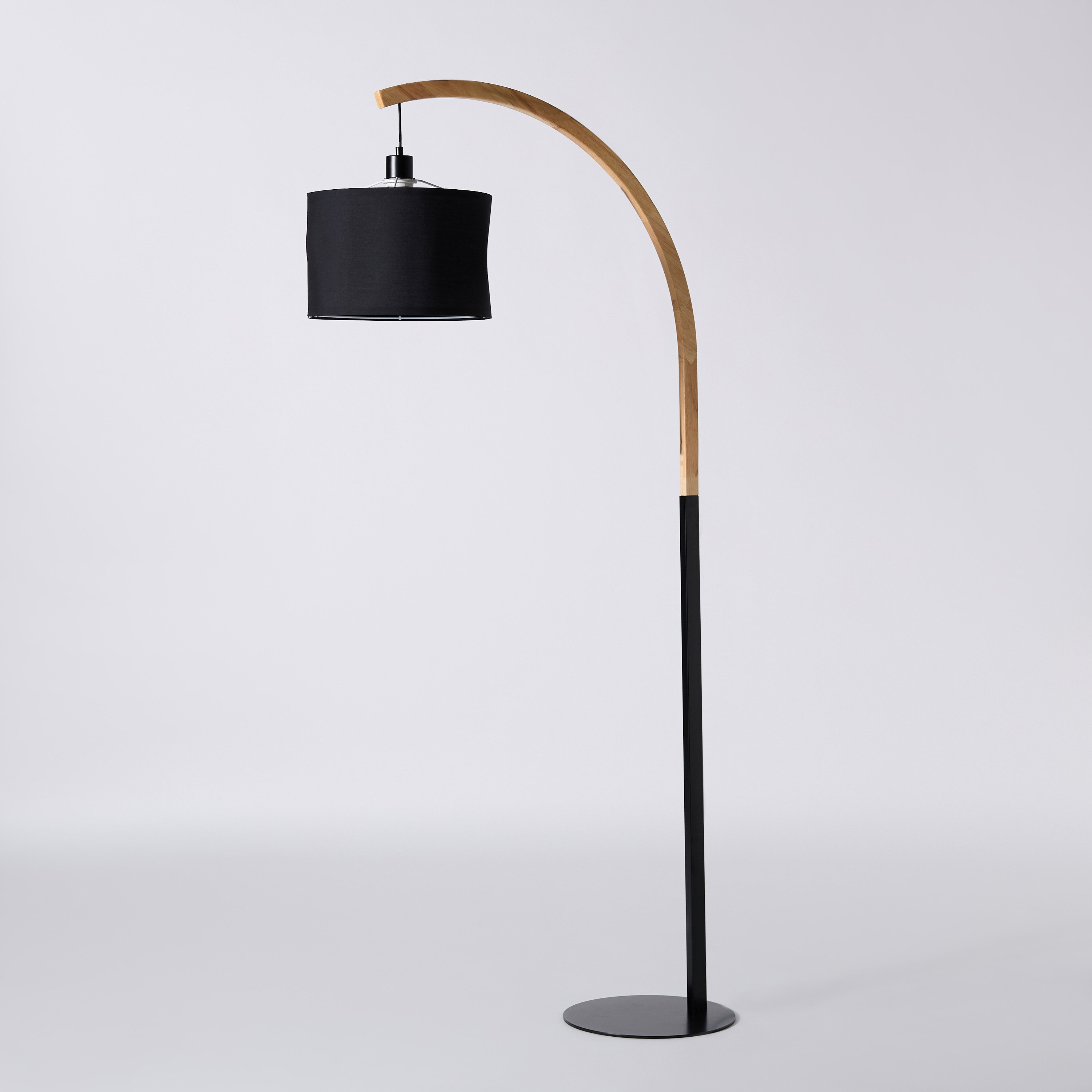 مصباح أرضي معدن وخشب بغطاء قماش من تايلر - 30x160 سم-hbxhomeware-hbxlivingroom-image-7