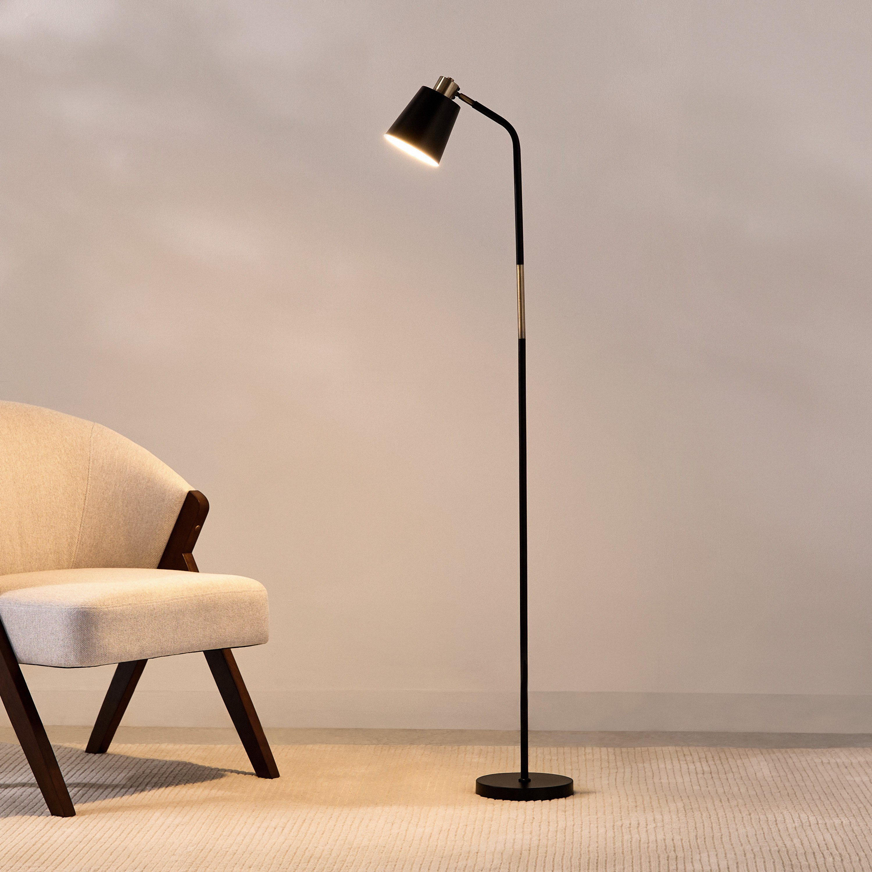 Tyler Brushed Brass Metal Floor Lamp - 20x12x146 cm-hbxhomeware-hbxlivingroom-image-2