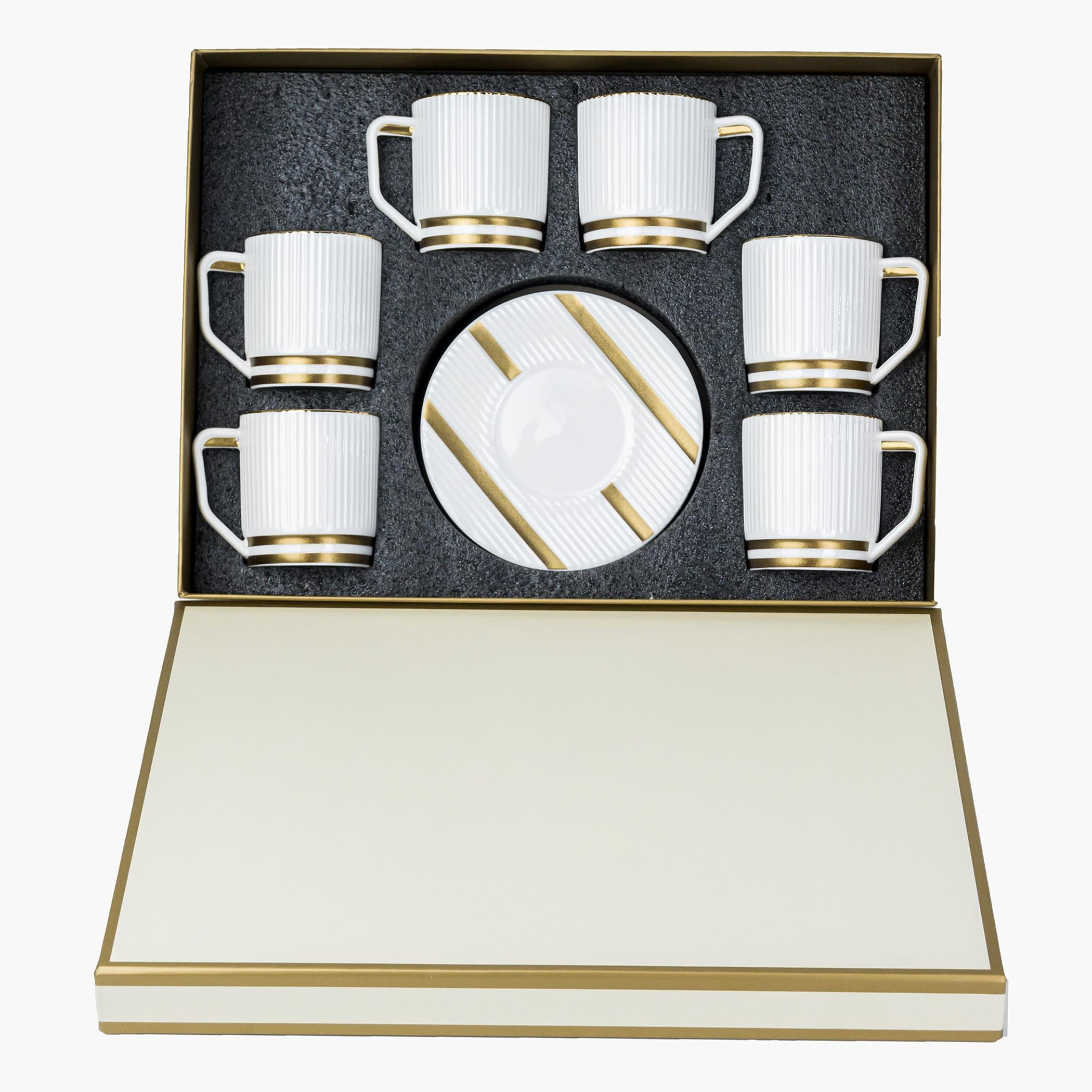 طقم أكواب شاي وصحون 12 قطعة - فيست فيرد - 180 مل-hbxhomeware-diningandtabletop-coffeeandteasets-image-6