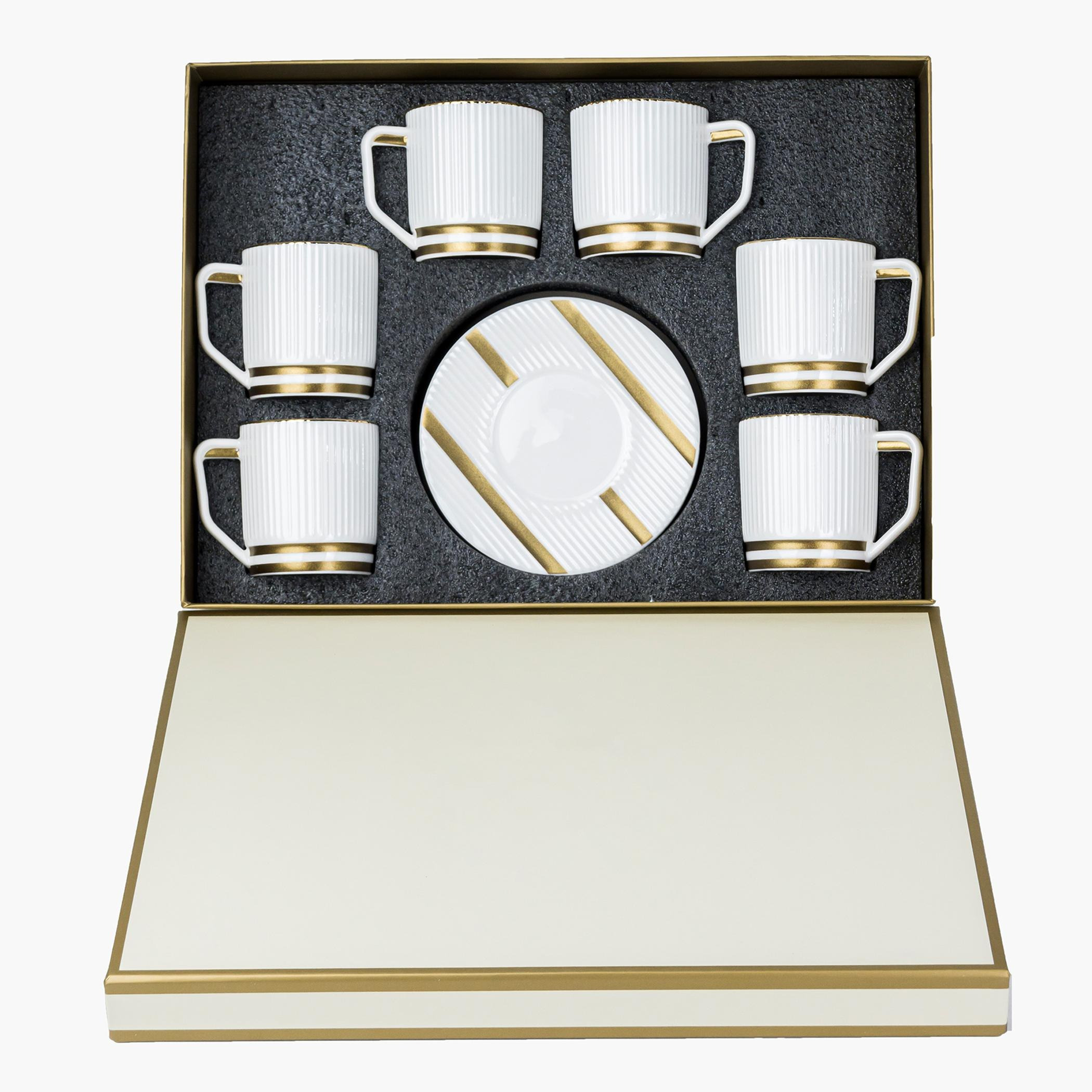 Feast Verde 12-Piece Tea Cup and Saucer Set - 100 ml-hbxhomeware-diningandtabletop-coffeeandteasets-image-2