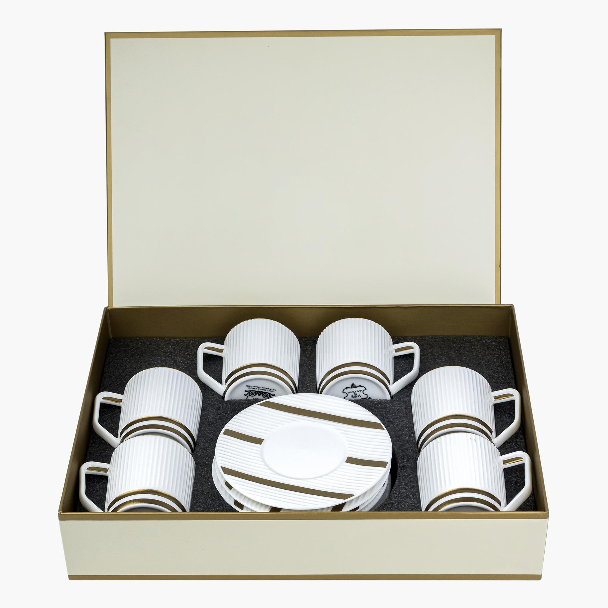Feast Verde 12-Piece Tea Cup and Saucer Set - 100 ml-hbxhomeware-diningandtabletop-coffeeandteasets-image-3