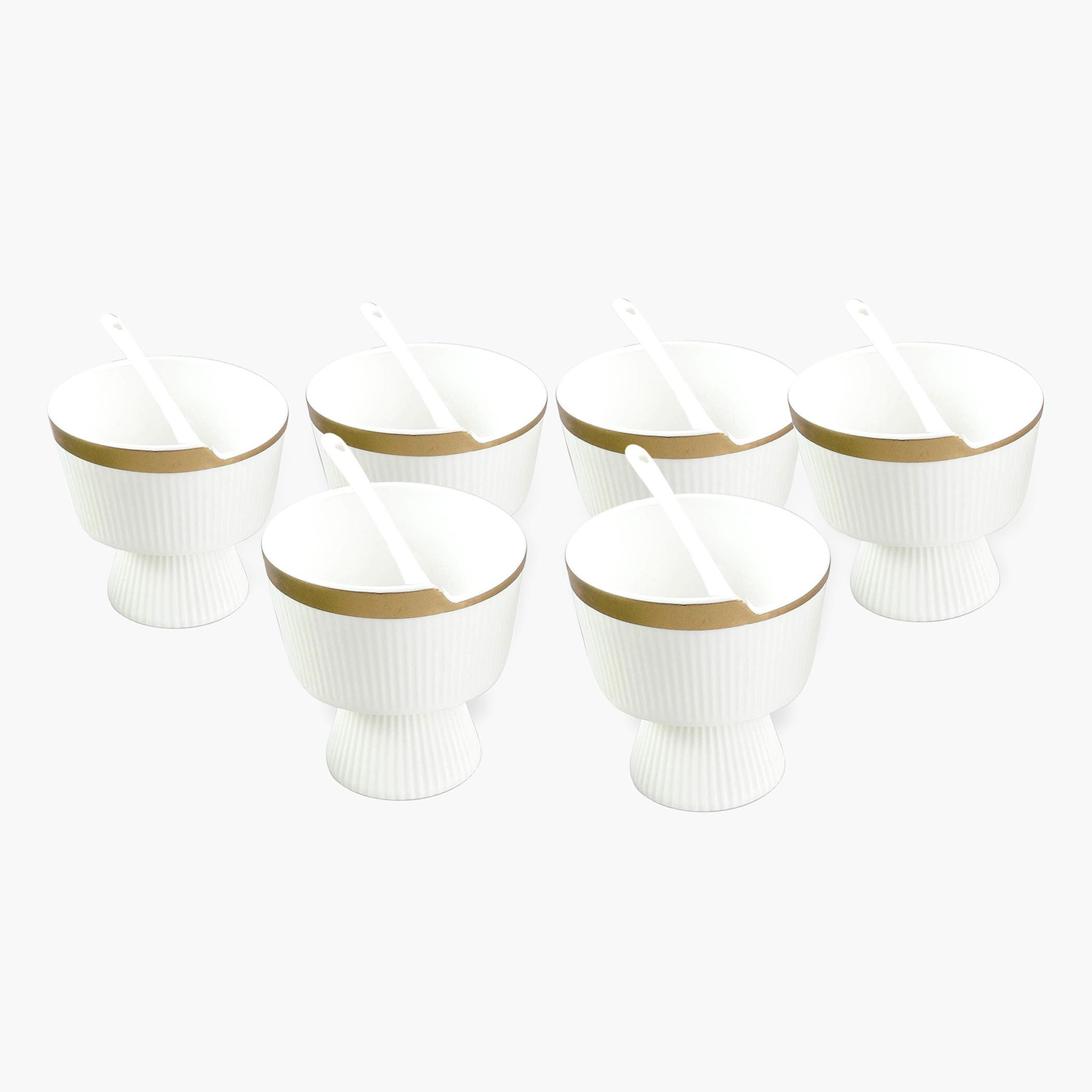 طقم أوعية وملاعق آيس كريم 12 قطعة فيردي من فيست - 230 مل-hbxdecorandfurnishings-tabletop-crockery-image-1
